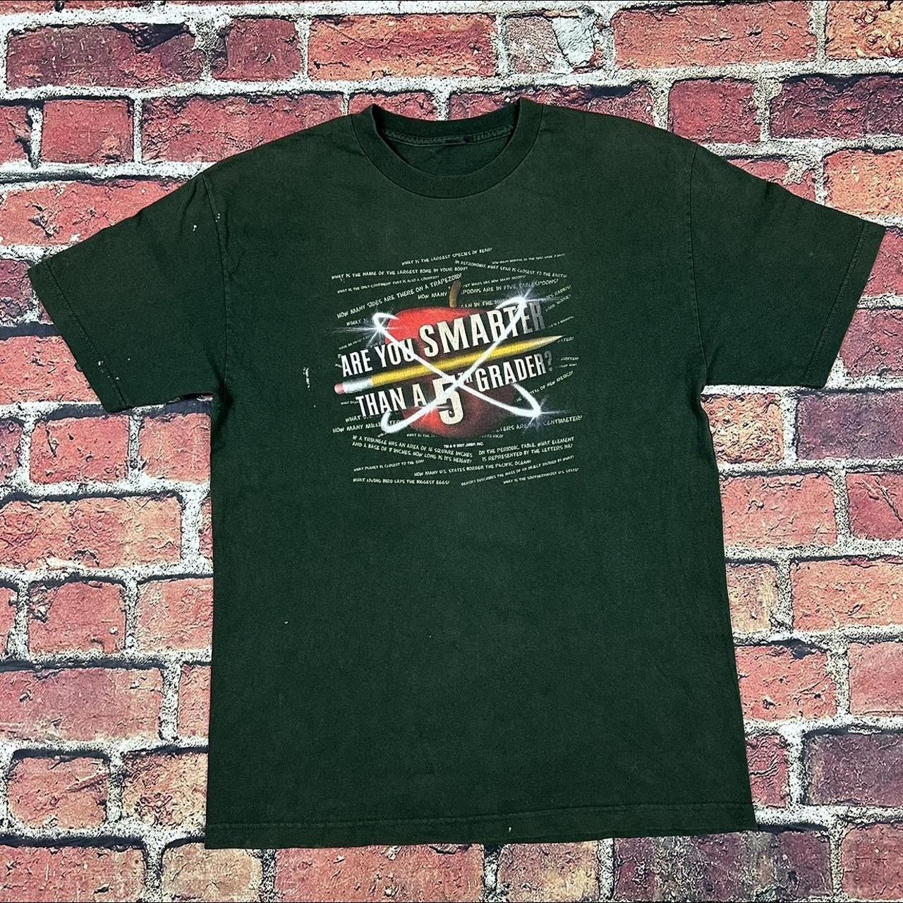 Vintage Vintage Are You Smarter Than A 5th Grader TV Show Promo Tee Size US L / EU 52-54 / 3 - 1 Thumbnail