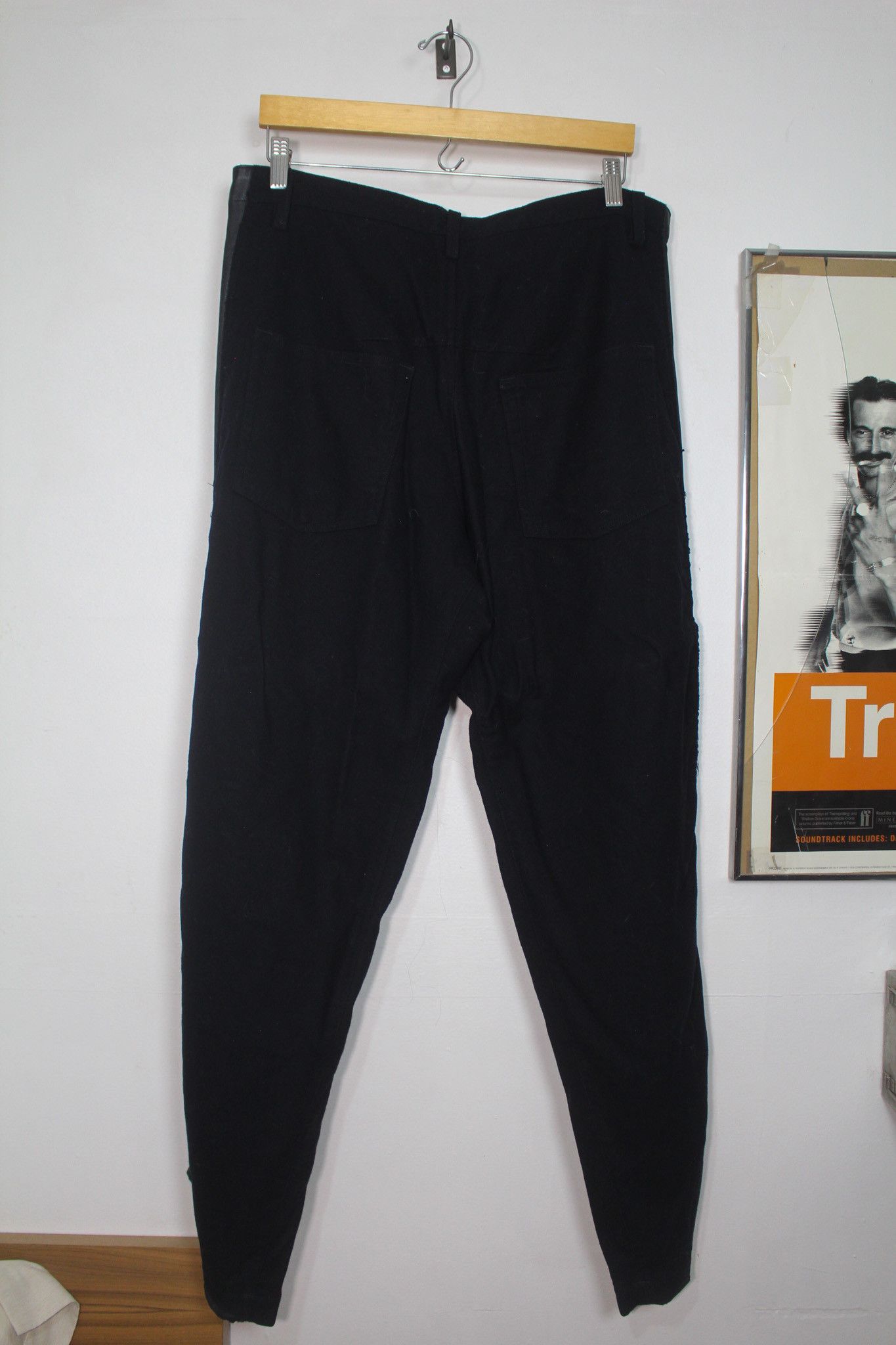 Yohji Yamamoto Y's Wool Sheepskin Leather Trim Pants/Trousers Size US 32 / EU 48 - 6 Thumbnail