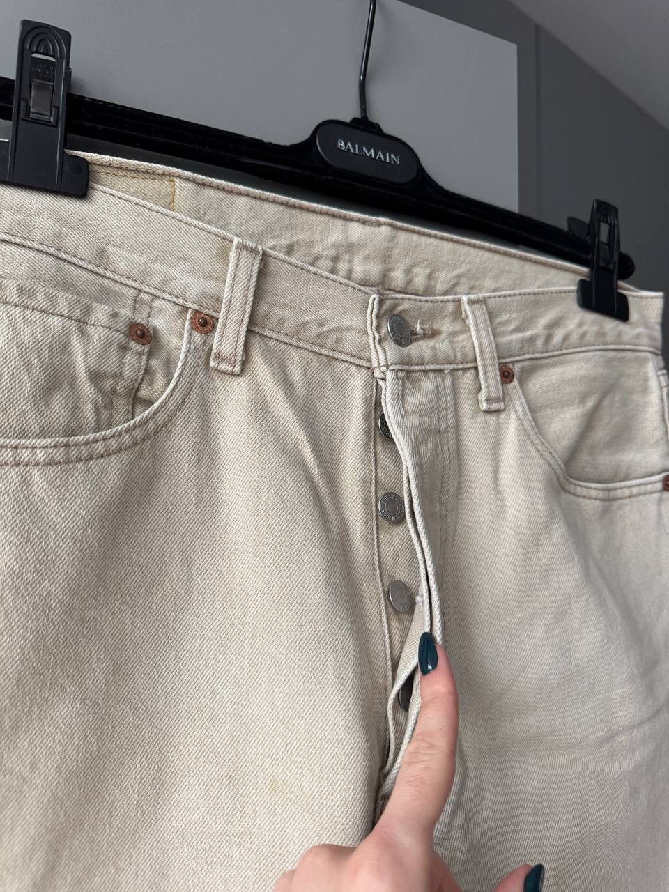 Levi's Vintage Levis 501 Beige Jeans Size 32/32 Size US 32 / EU 48 - 5 Thumbnail