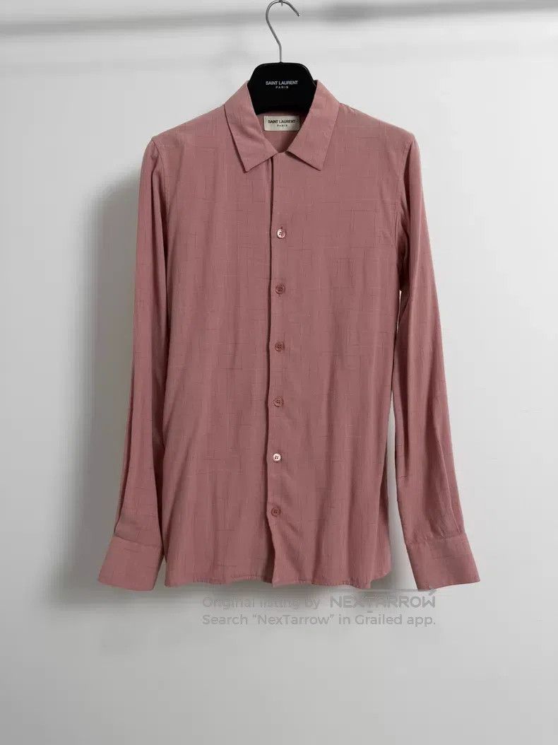 Saint Laurent Paris Saint Laurent Paris Pink Bamboo Pattern Shirt i Size XS / US 0-2 / IT 36-38 - 1 Thumbnail