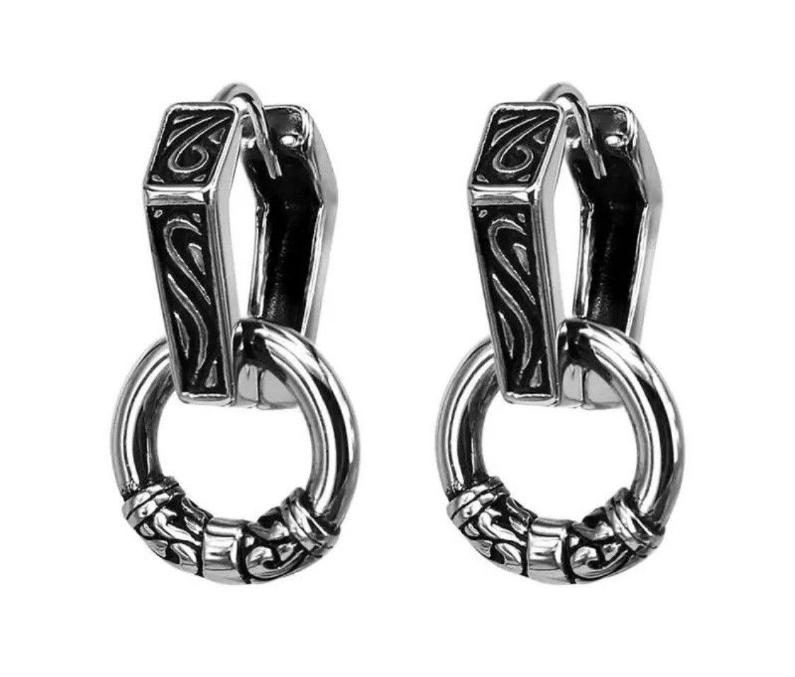 Jewelry Metal Geometric Drop Earrings Size ONE SIZE - 1 Thumbnail