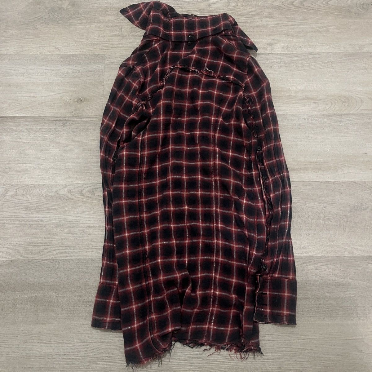 Le Grande Bleu (L.G.B.) L.G.B Shadow Distressed Flannel Size US S / EU 44-46 / 1 - 4 Thumbnail