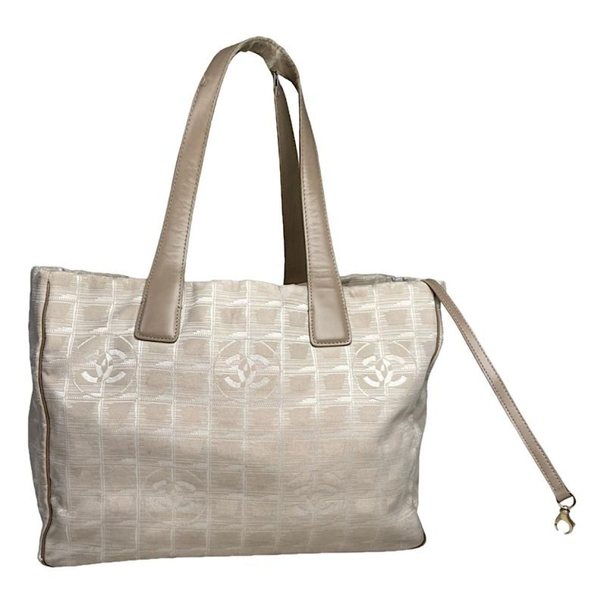 Chanel Beige Polyester Handbag Size ONE SIZE - 1 Thumbnail