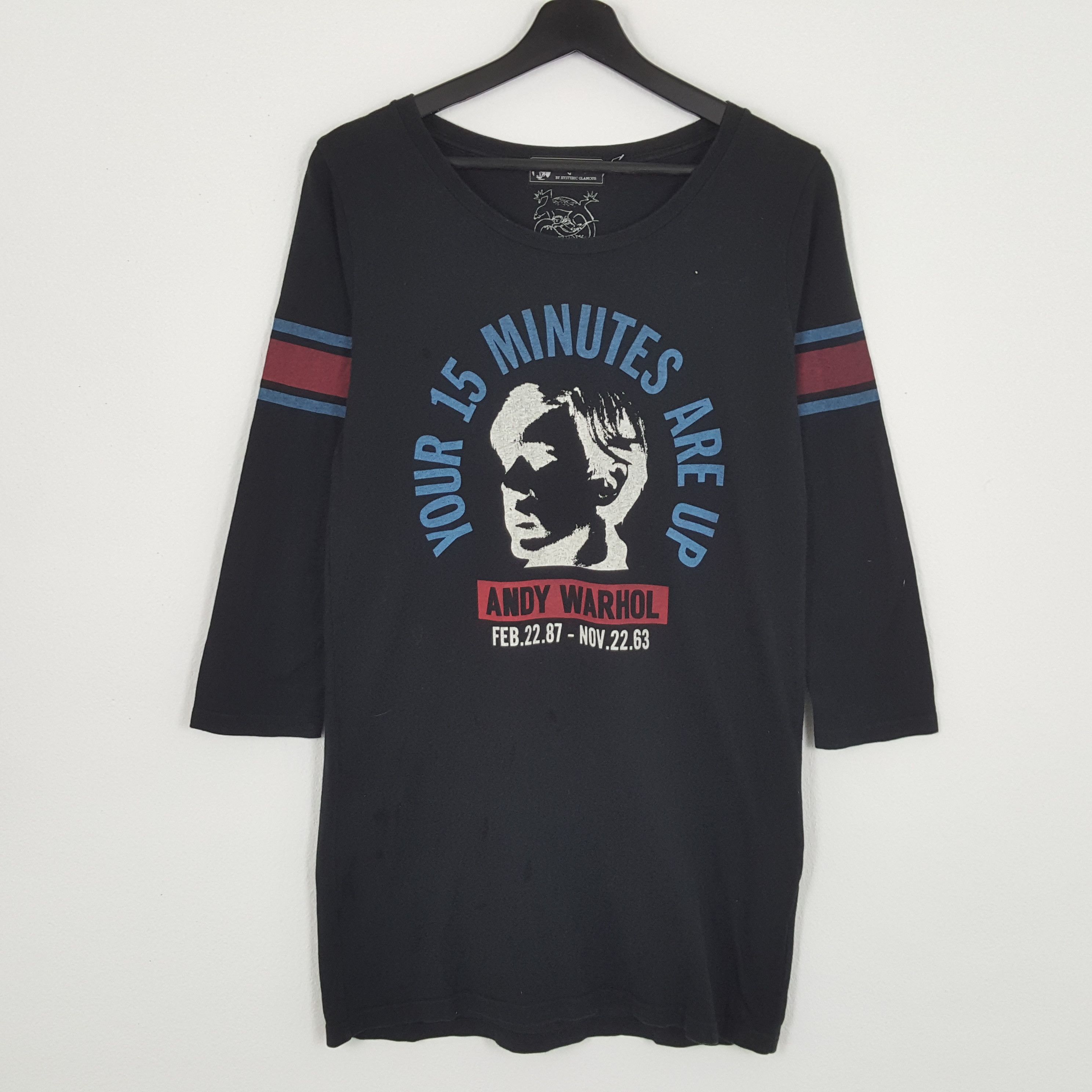 Andy Warhol × Hysteric Glamour × Japanese Brand HYSTERIC GLAMOUR X Andy Warhol Streetwear Women Tshirt Size S / US 4 / IT 40 - 1 Thumbnail