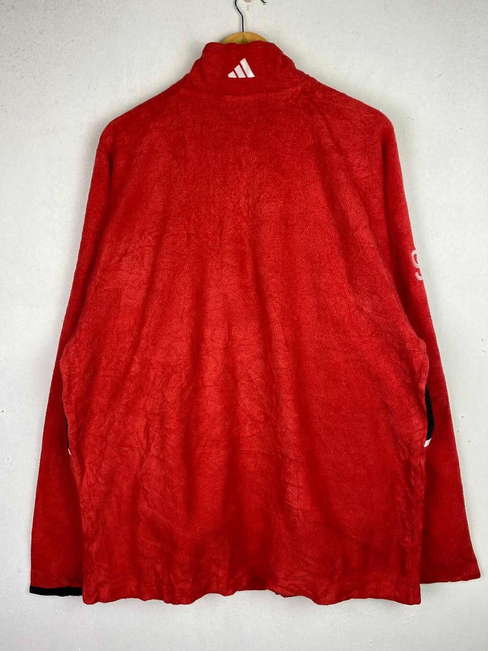 Adidas vintage adidas fleece quarter zipper jacket Size US L / EU 52-54 / 3 - 9 Thumbnail