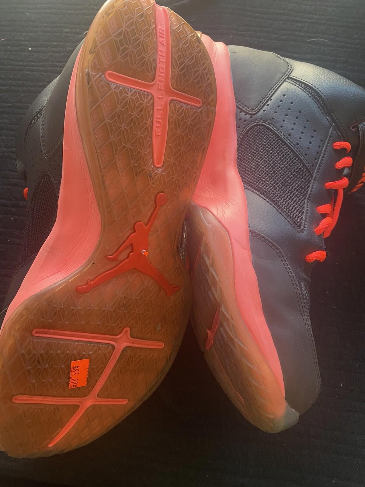 Jordan Brand Jordan BCT Mid 2 Black Red Infrared Shoes 11.5 616362-023 Size US 11.5 / EU 44-45 - 5 Thumbnail