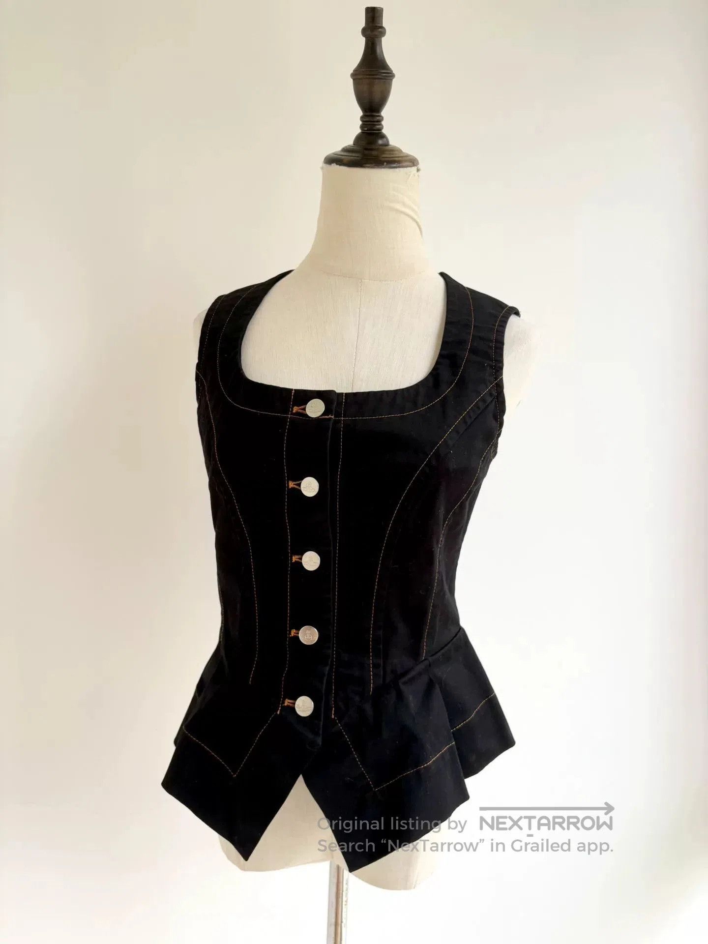 Vivienne Westwood vivienne westwood black denim corset vest. Size M / US 6-8 / IT 42-44 - 2 Thumbnail