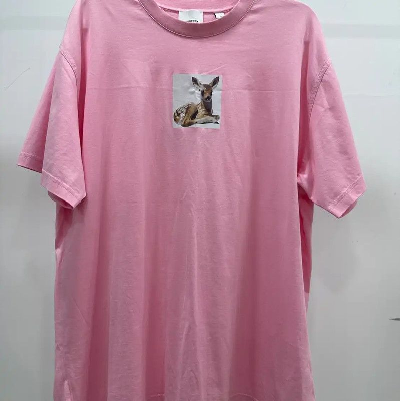 Burberry Burberry Pink Cotton Women's T-shirt Size M / US 6-8 / IT 42-44 - 1 Thumbnail