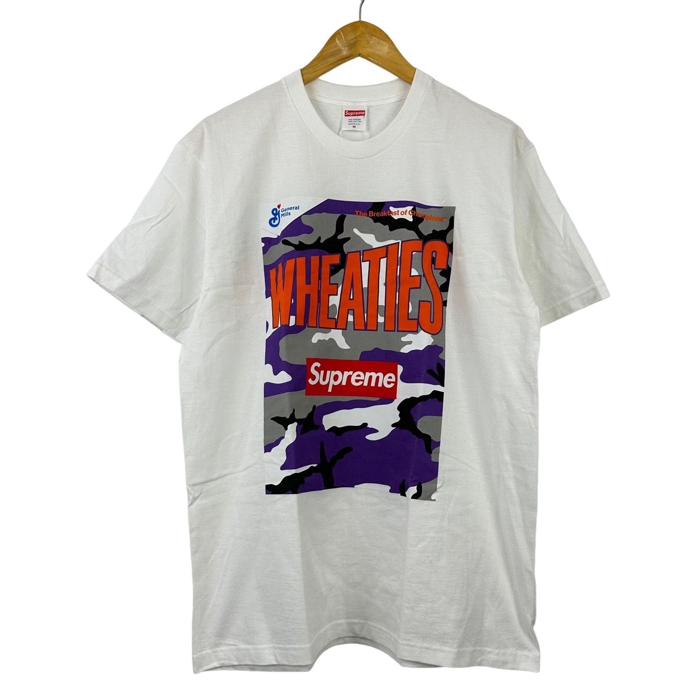 Supreme Supreme x Wheaties Camo Logo T-Shirt M Size US M / EU 48-50 / 2 - 1 Thumbnail