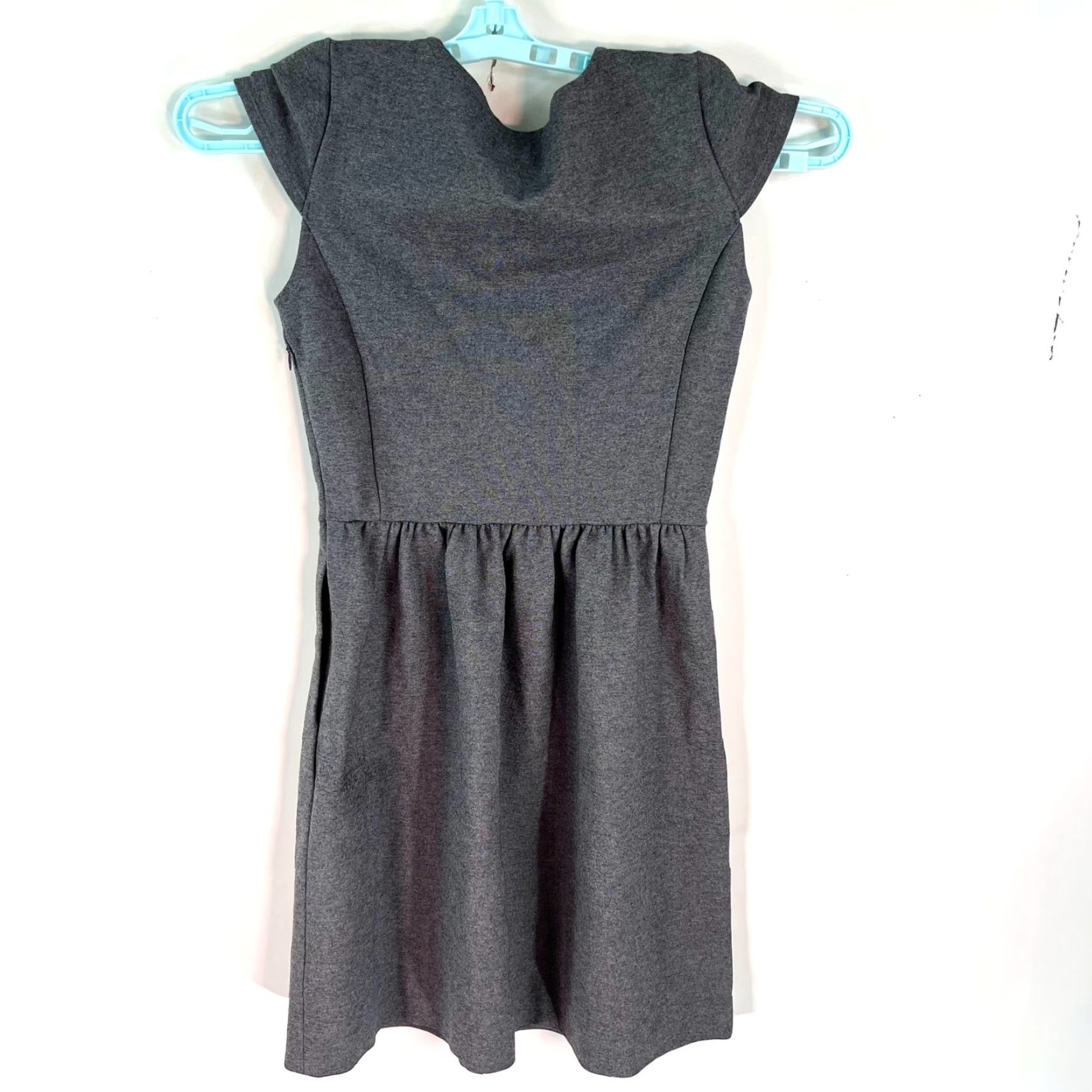 Madewell Madewell Charcoal Gray Ponte Screenplay Cap Sleeve Dress XS Size XS / US 0-2 / IT 36-38 - 6 Thumbnail