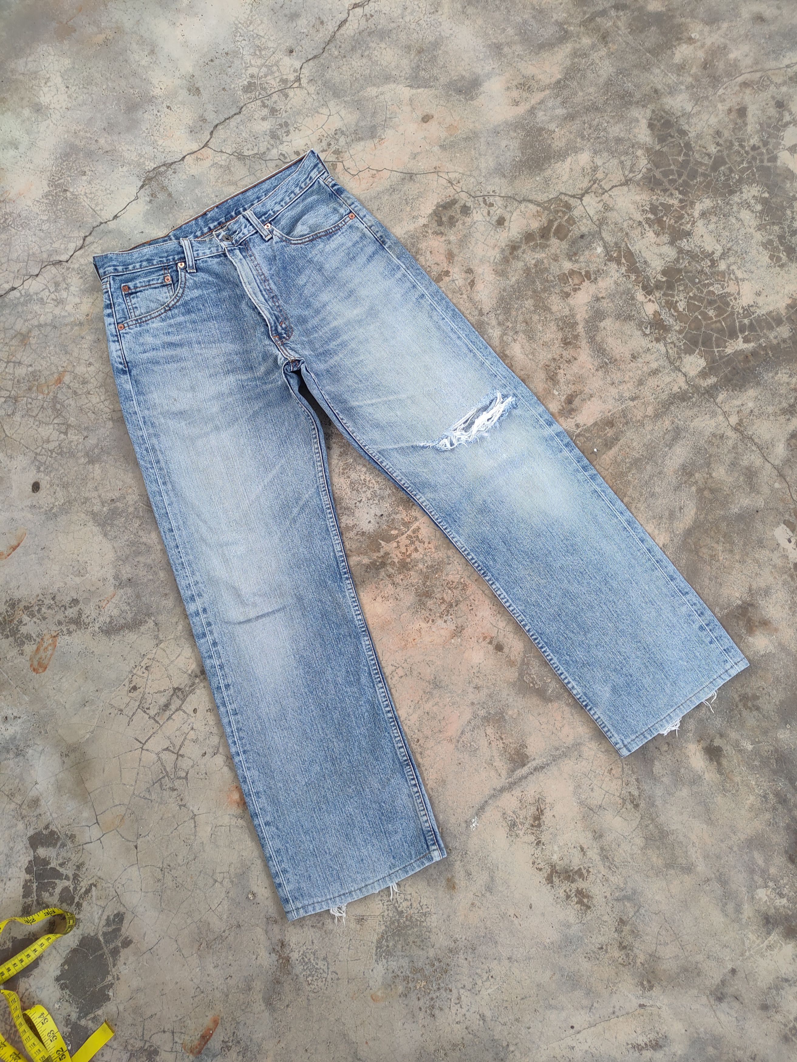 Levi's Vintage Clothing W32 VINTAGE LEVI'S 503 RIPPED FADED JEANS DENIM PANTS Size US 32 / EU 48 - 2 Thumbnail
