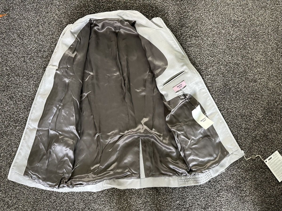 Martine Rose [NEW] $1190 SS22 Tailored Track Jacket Wool Jacquard Grey Size US M / EU 48-50 / 2 - 7 Thumbnail