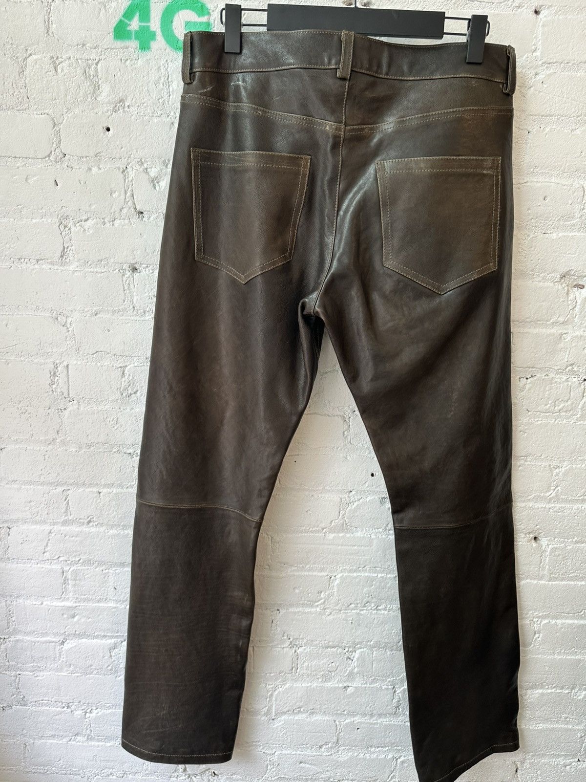 Enfants Riches Deprimes ERD ROCKSTAR TRAVIS SCOTT BROWN LEATHER JEANS PANTS 32 33 Size US 32 / EU 48 - 5 Thumbnail