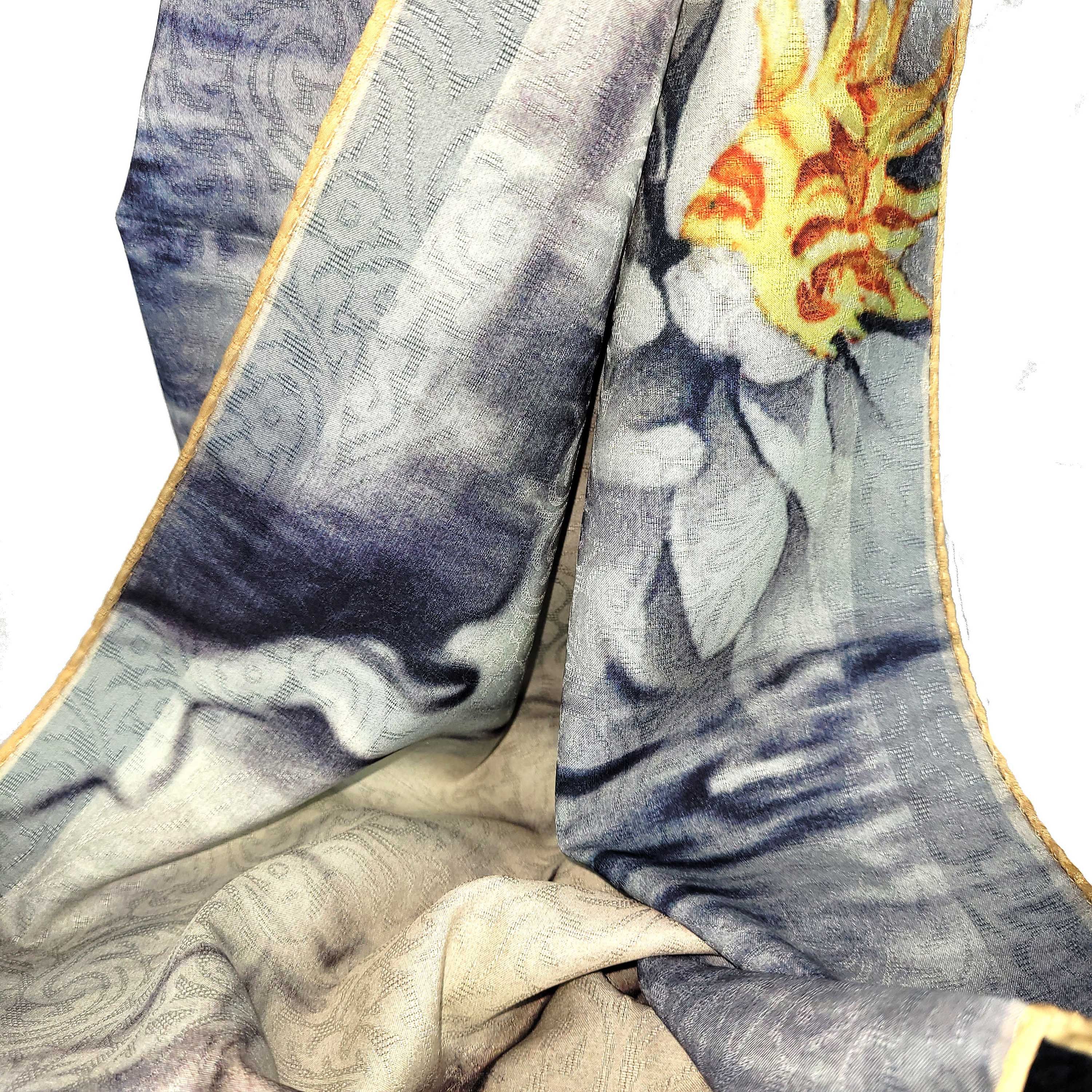 Other NWT Double Sided Silk Scarf 52"x52" Large Square Wrap 3237 Size ONE SIZE - 5 Thumbnail