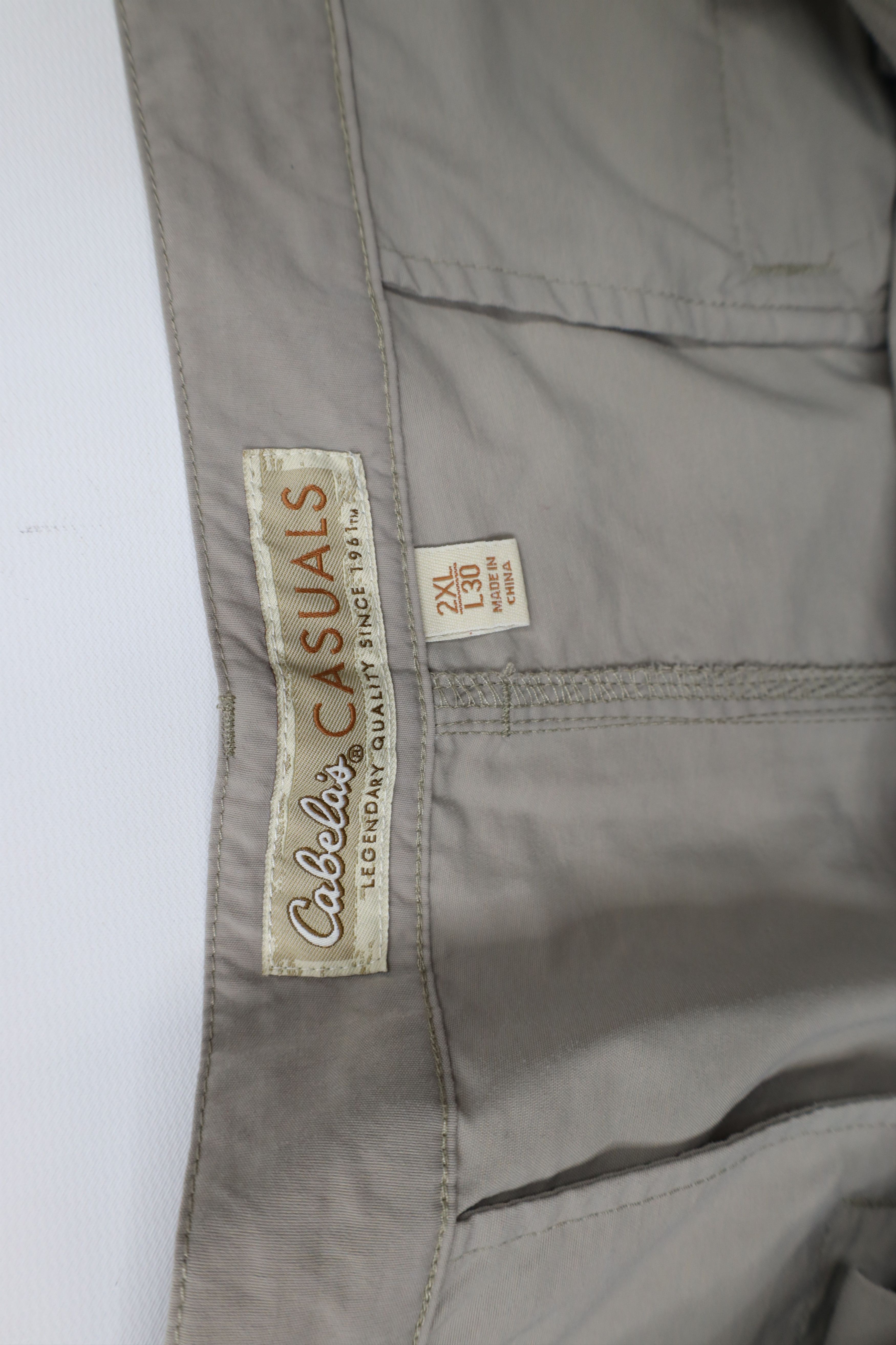 Cabelas × Vintage Vintage Cabelas Wide Leg Convertible Pants Shorts Beige Size US 40 / EU 56 - 9 Thumbnail