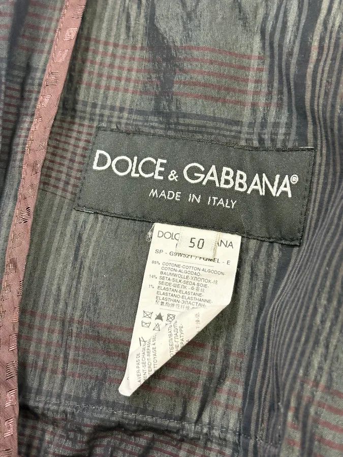 Dolce & Gabbana 2000s Dolce & Gabbana Grey Checkered Nylon Jacket Size US M / EU 48-50 / 2 - 8 Thumbnail