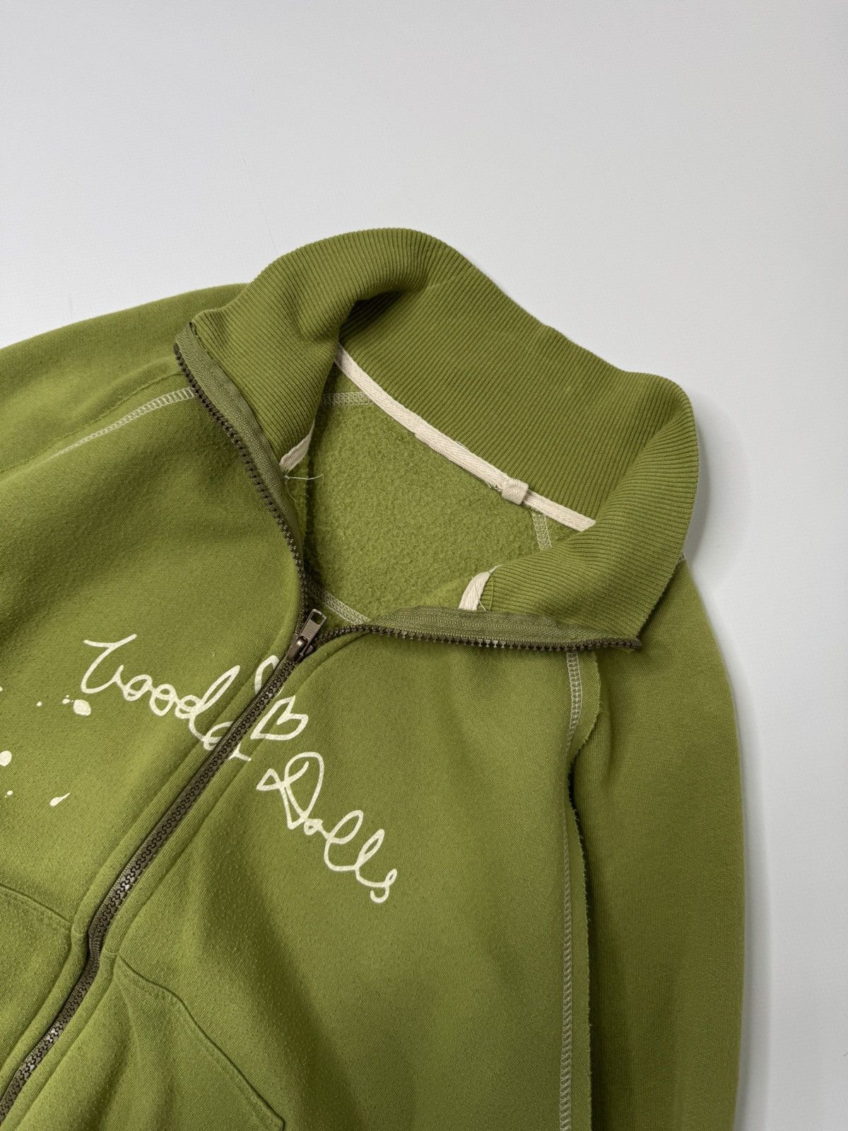 Vintage Vintage avant garde green raw zip up swag y2k japanese skate Size US M / EU 48-50 / 2 - 3 Thumbnail
