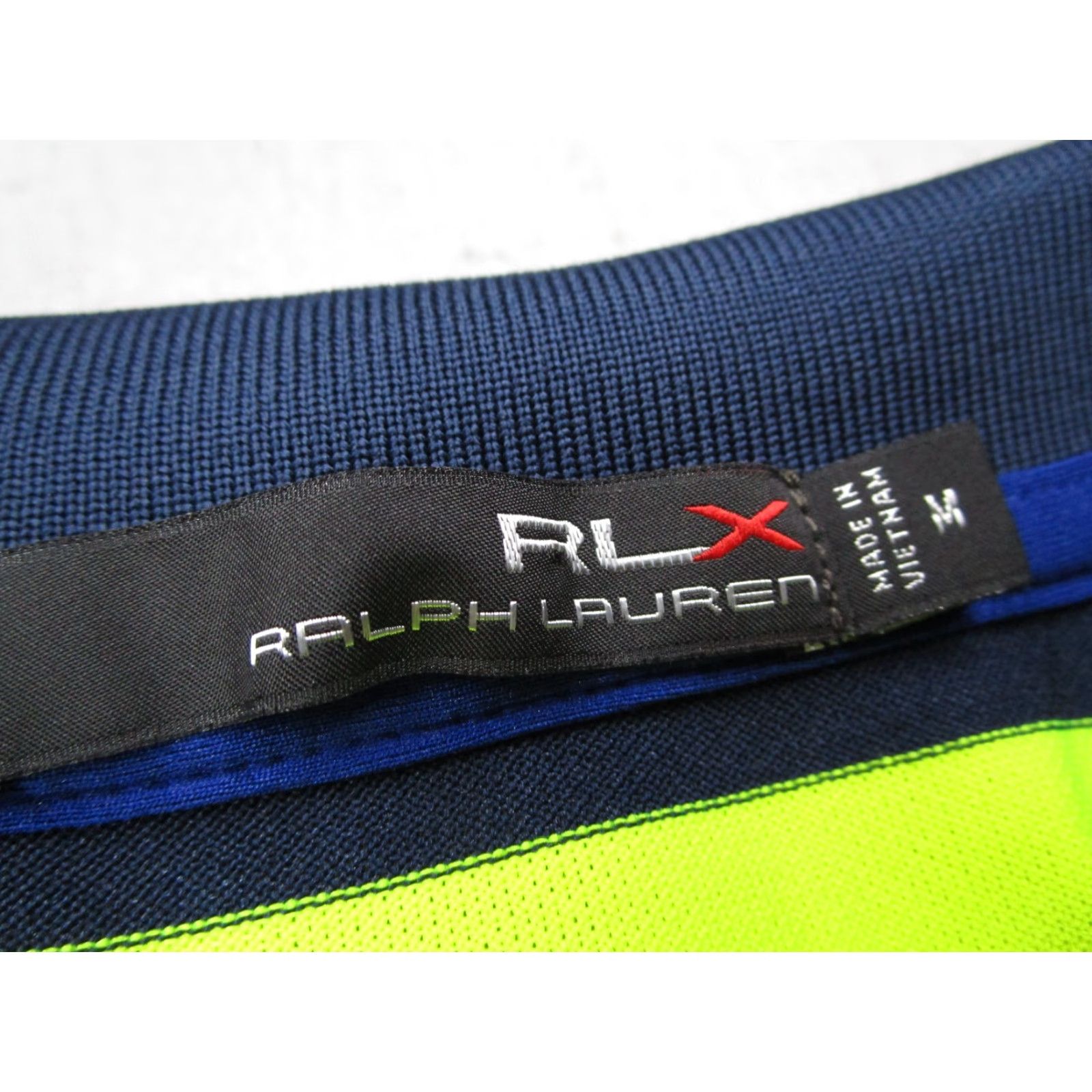 RLX Ralph Lauren RLX Ralph Lauren Shirt Mens M Yellow Striped Polo Performance Wicking Golf Polo Shirt Size US M / EU 48-50 / 2 - 3 Thumbnail