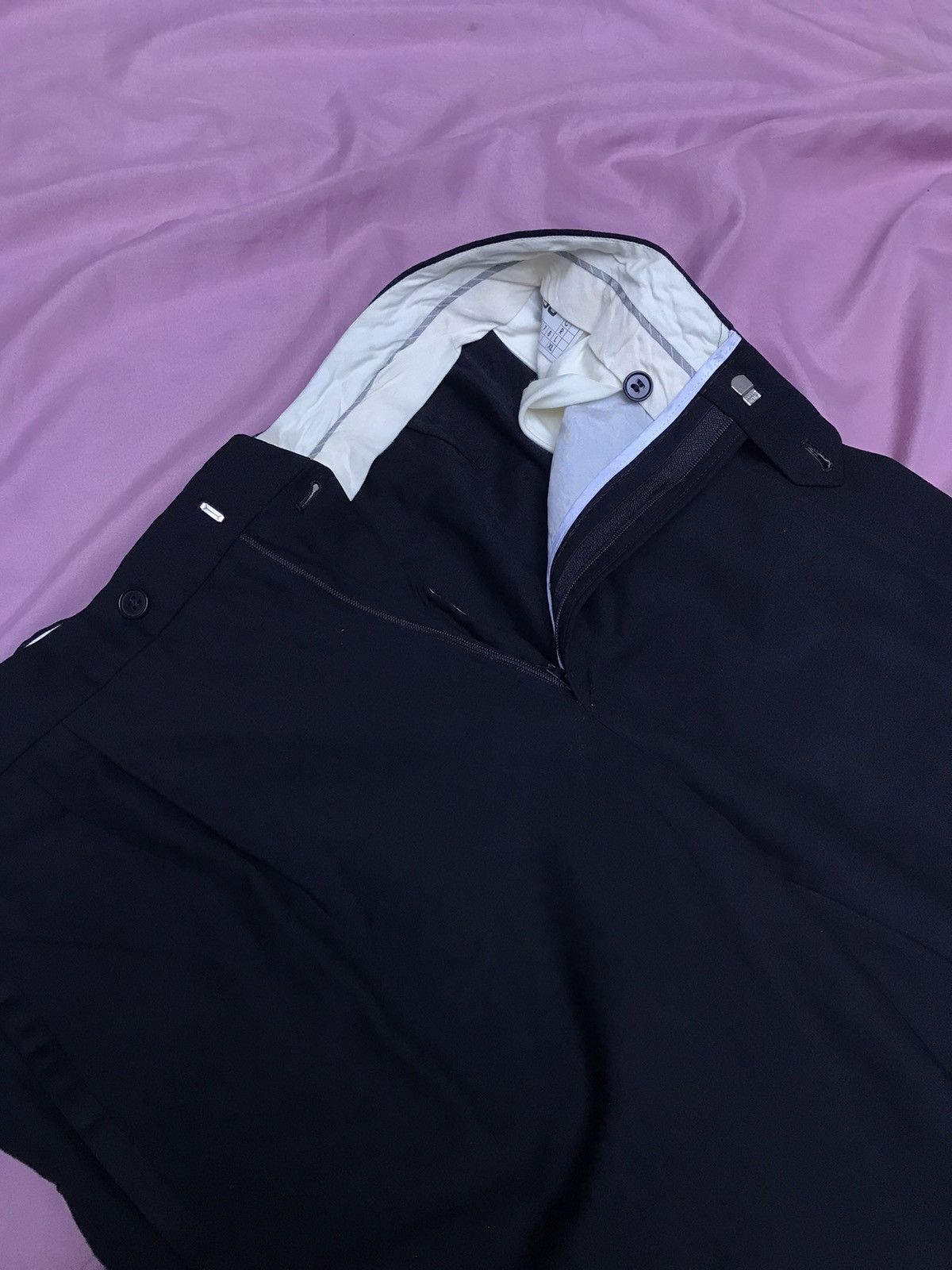 Other BLACK TUXEDO PANTS MADE OF MIDWEIGHT WOOL Size 42R - 6 Thumbnail