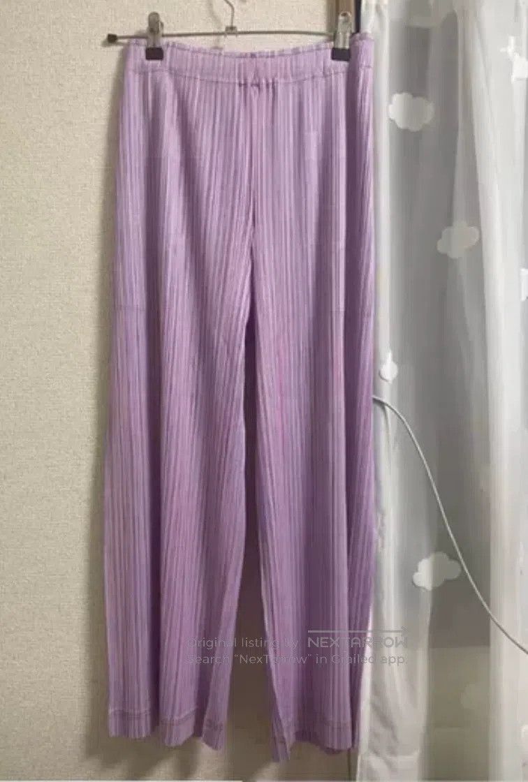Issey Miyake Issey Miyake size:3 Pink Purple Pants Size 22" - 2 Thumbnail