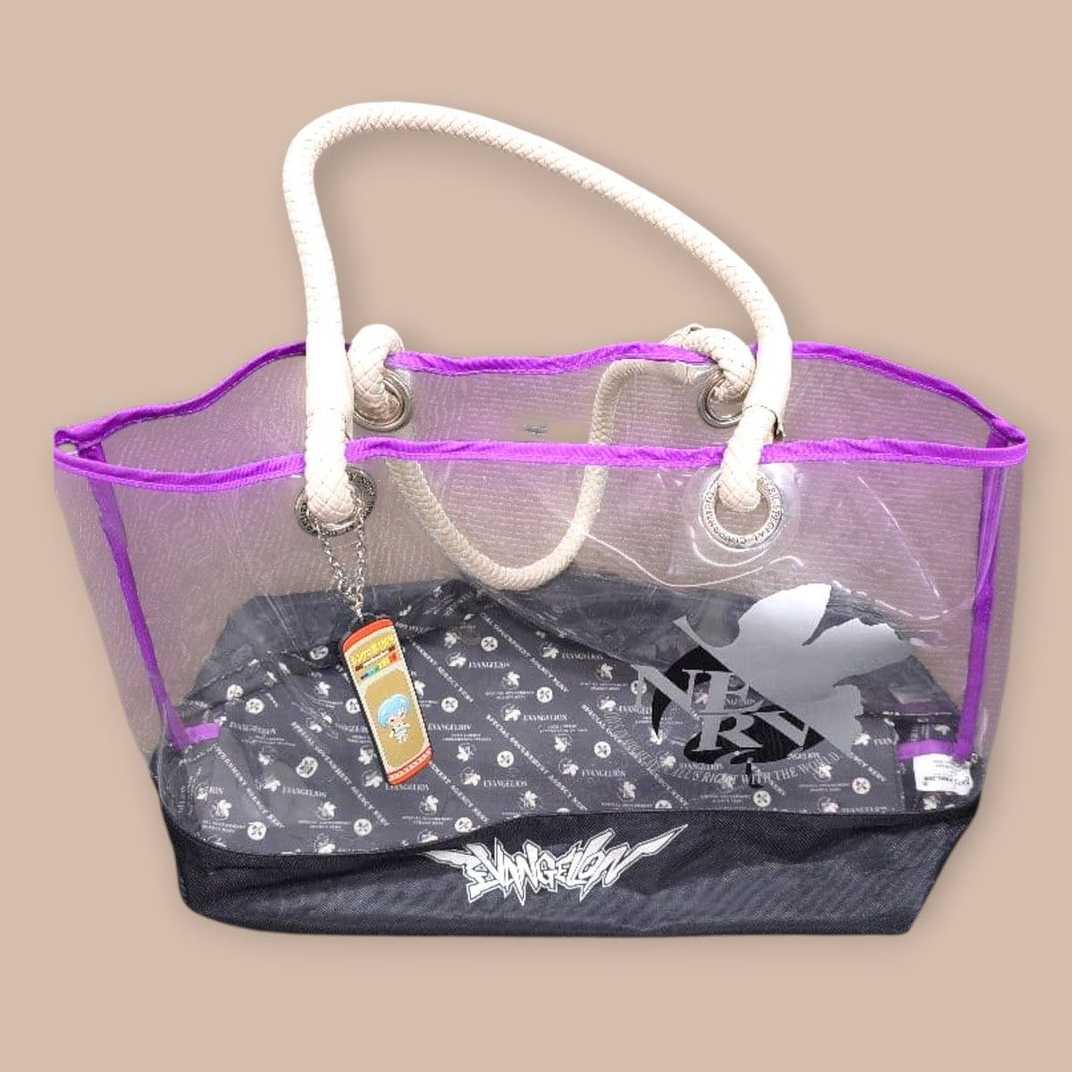 Anime Evangelion Vinyl Clear Bag Size ONE SIZE - 1 Thumbnail