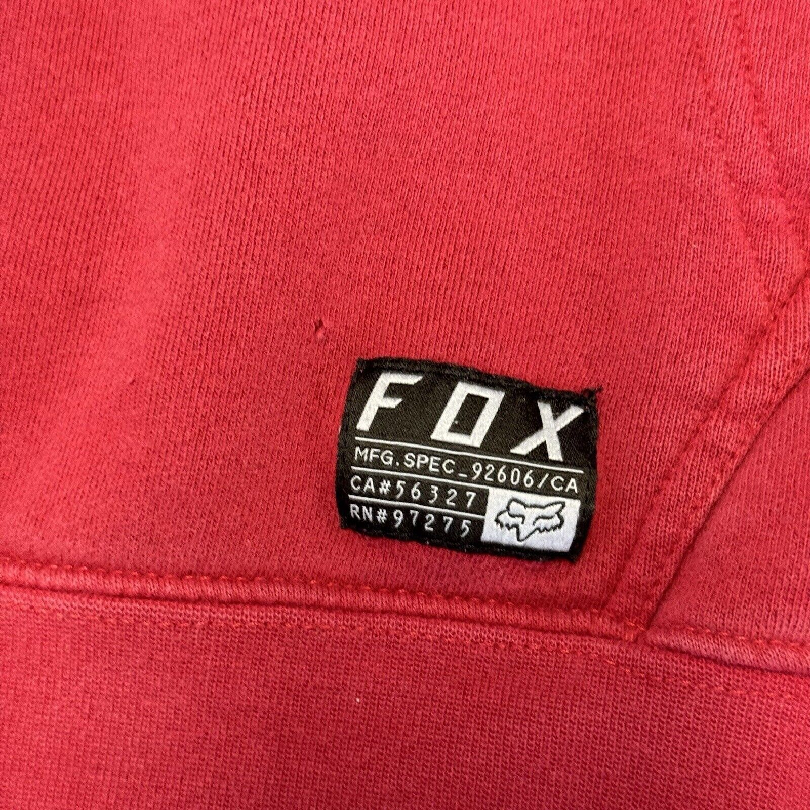 Fox Racing Fox Racing Hoodie Mens Large L Red Pullover Hoodie Size US L / EU 52-54 / 3 - 7 Thumbnail