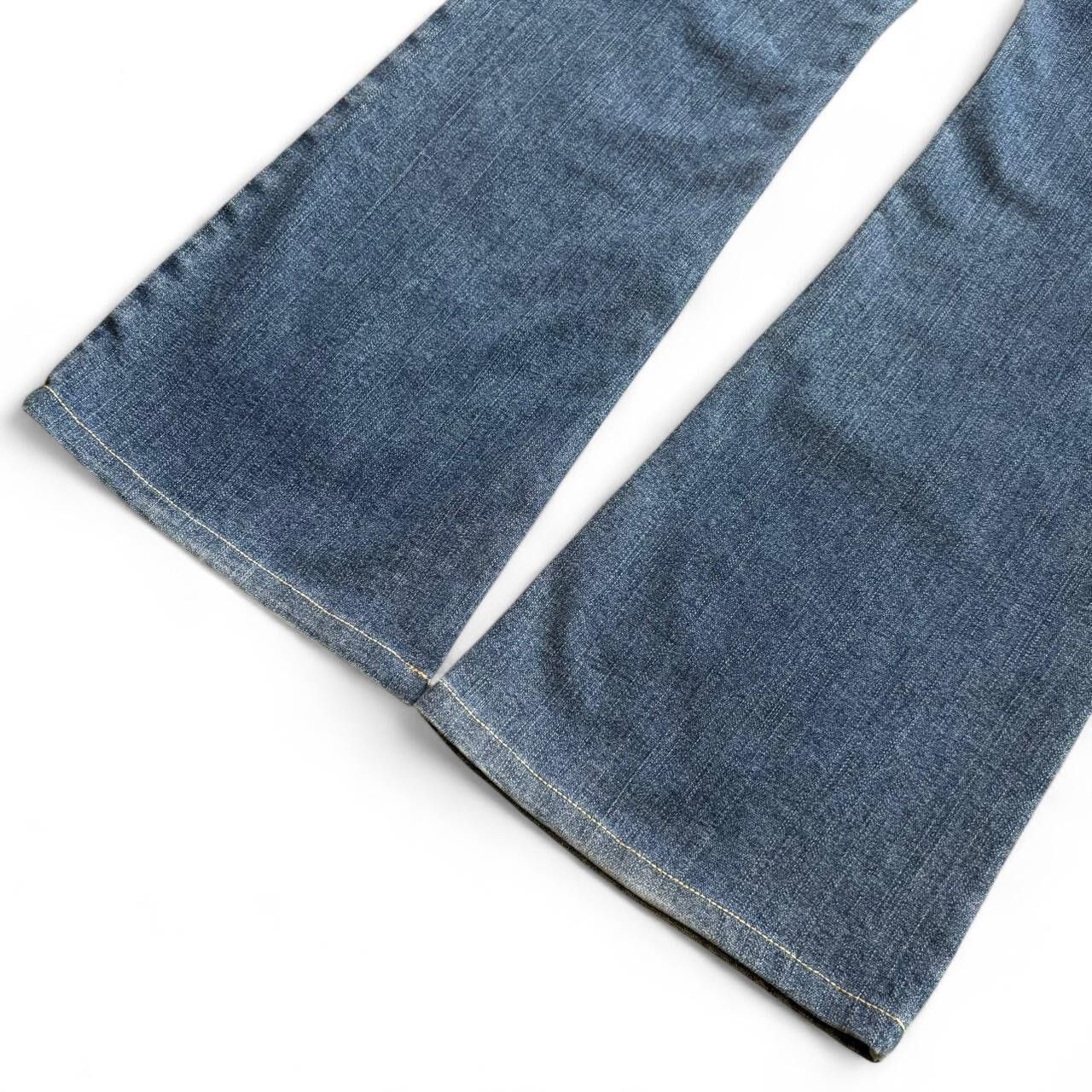 Silver Jeans Co. × Vintage Vintage Y2K Faded Blue Low Rise Flare Denim Jeans Size 33" - 8 Thumbnail