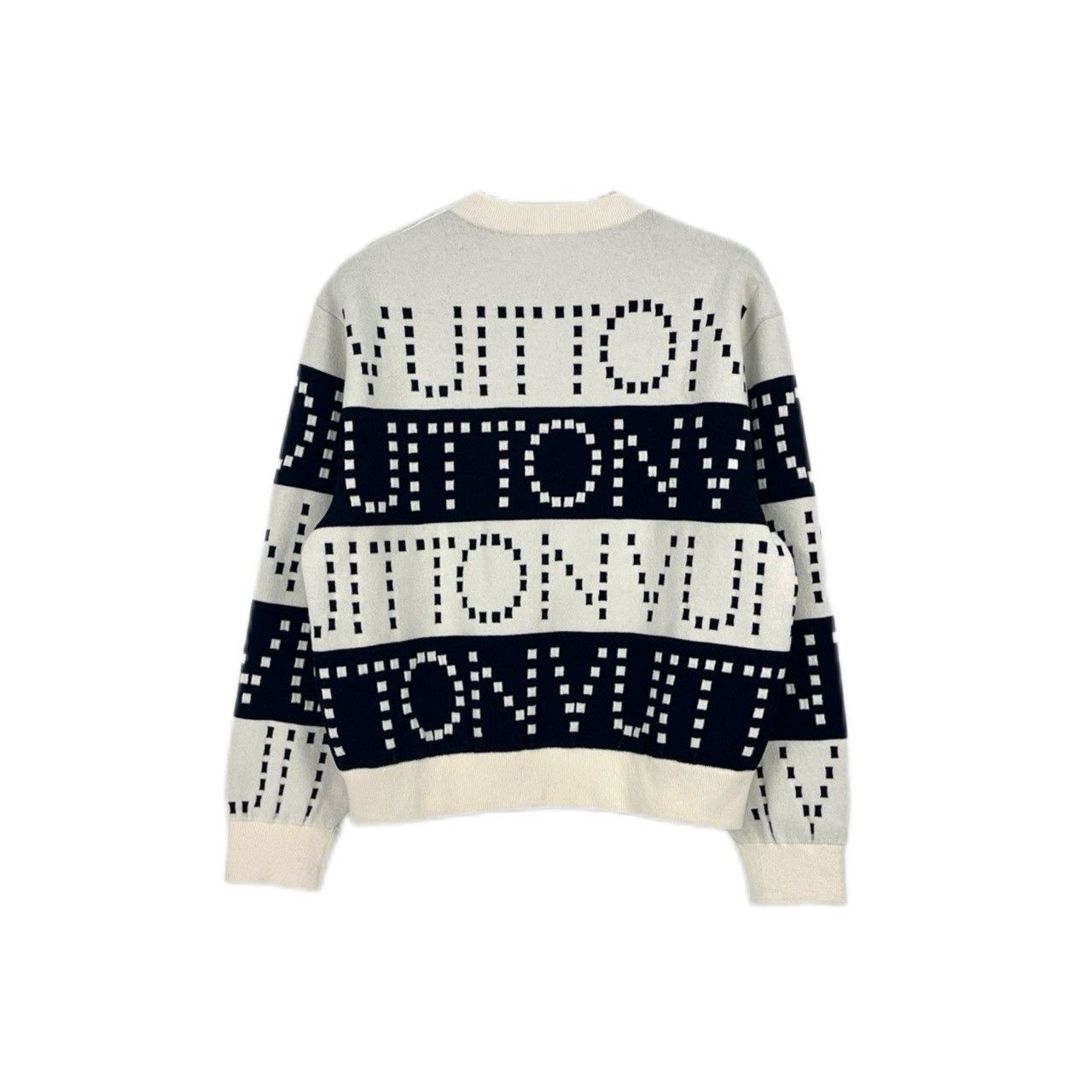 Louis Vuitton Louis Vuitton Black and white wool sweater with wide stripe Size US M / EU 48-50 / 2 - 2 Thumbnail