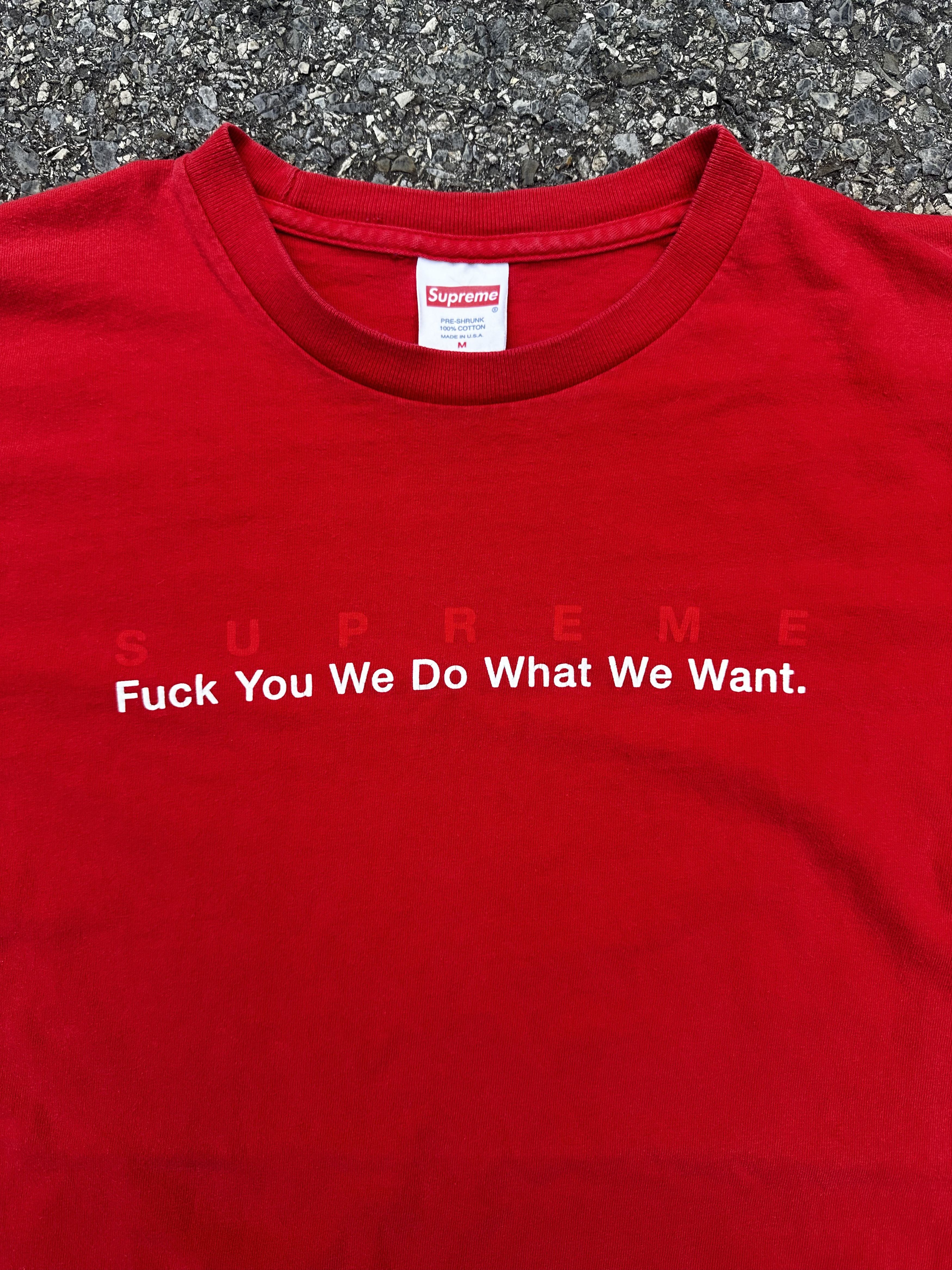 Supreme Supreme "Fuck You We Do What We Want" Tshirt SS2015 Size US M / EU 48-50 / 2 - 2 Thumbnail