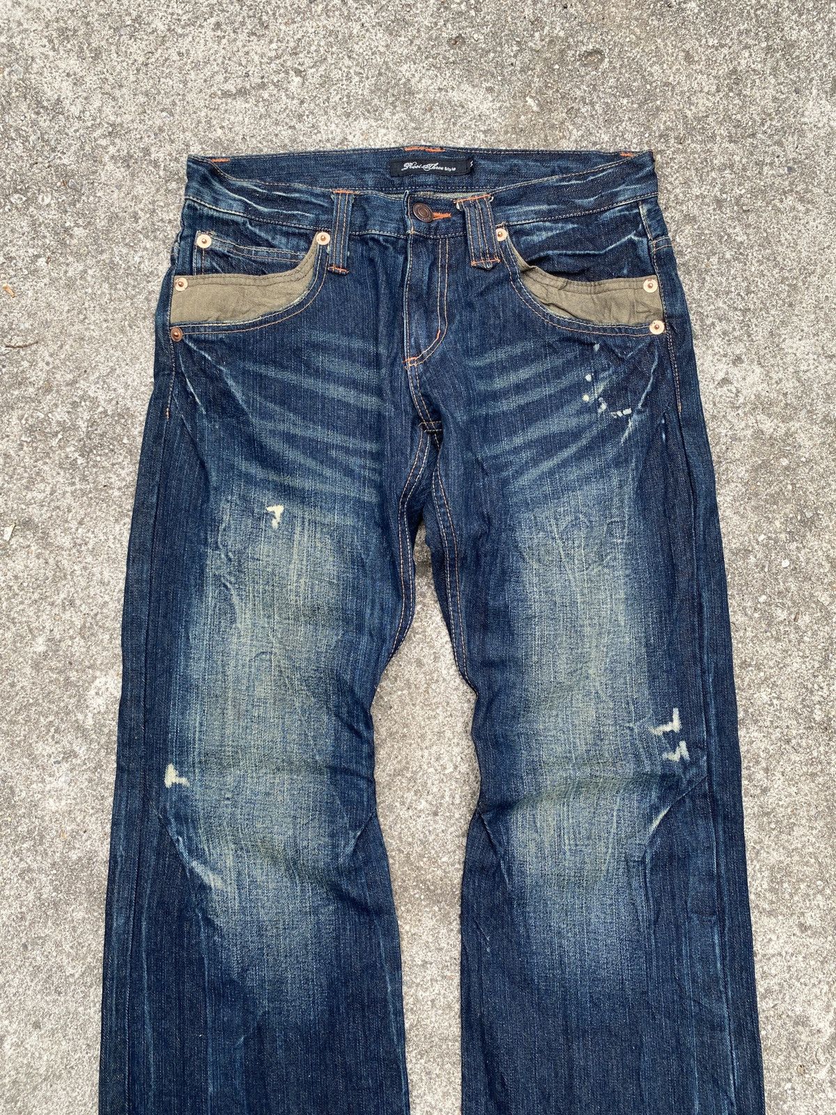 If Six Was Nine × Japanese Brand × Tornado Mart Root Three Japan Claw Mark Design Flare Denim Size US 30 / EU 46 - 3 Thumbnail