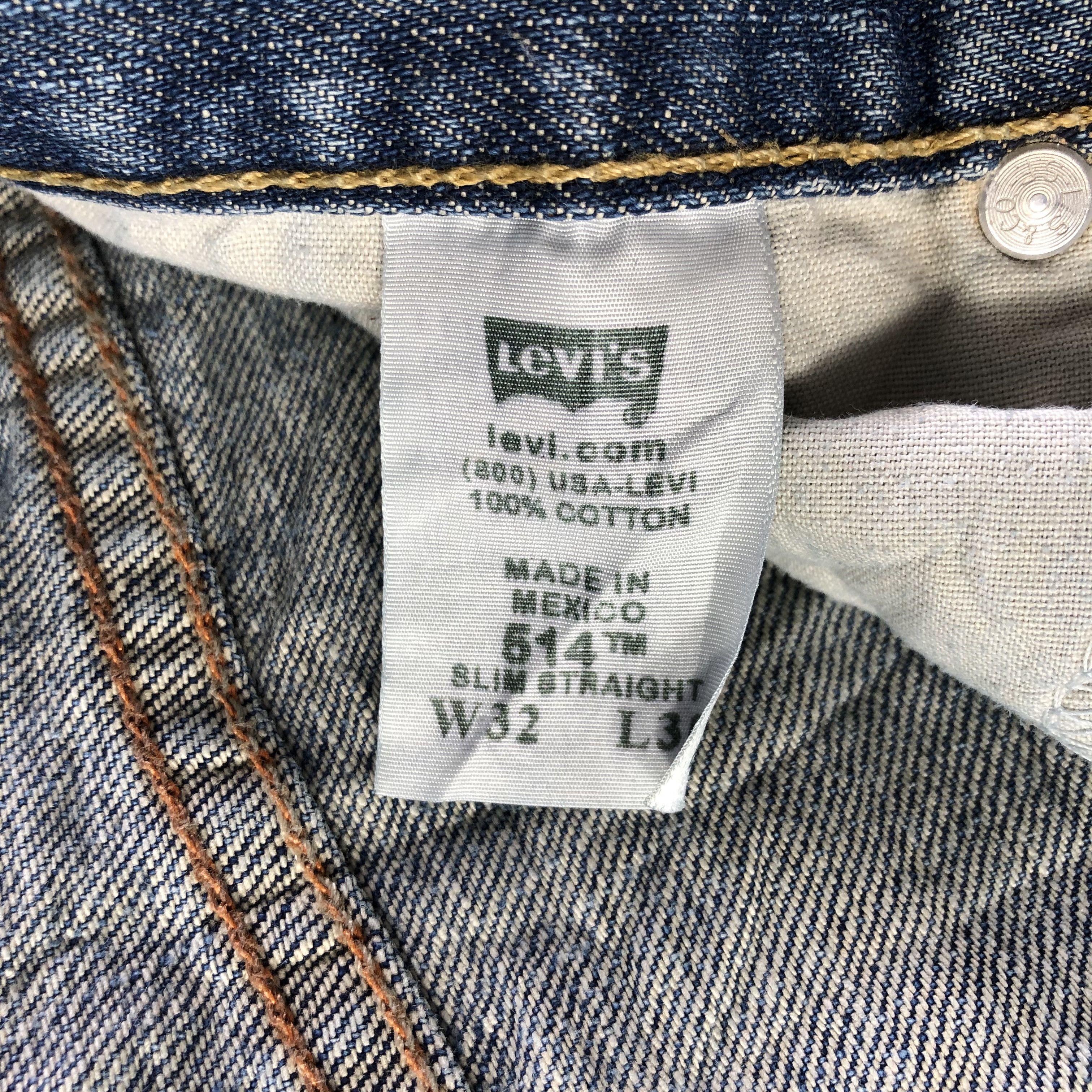 Levi's Vintage Blue Wash Levis 514 Jeans-J4377 Size US 32 / EU 48 - 11 Thumbnail
