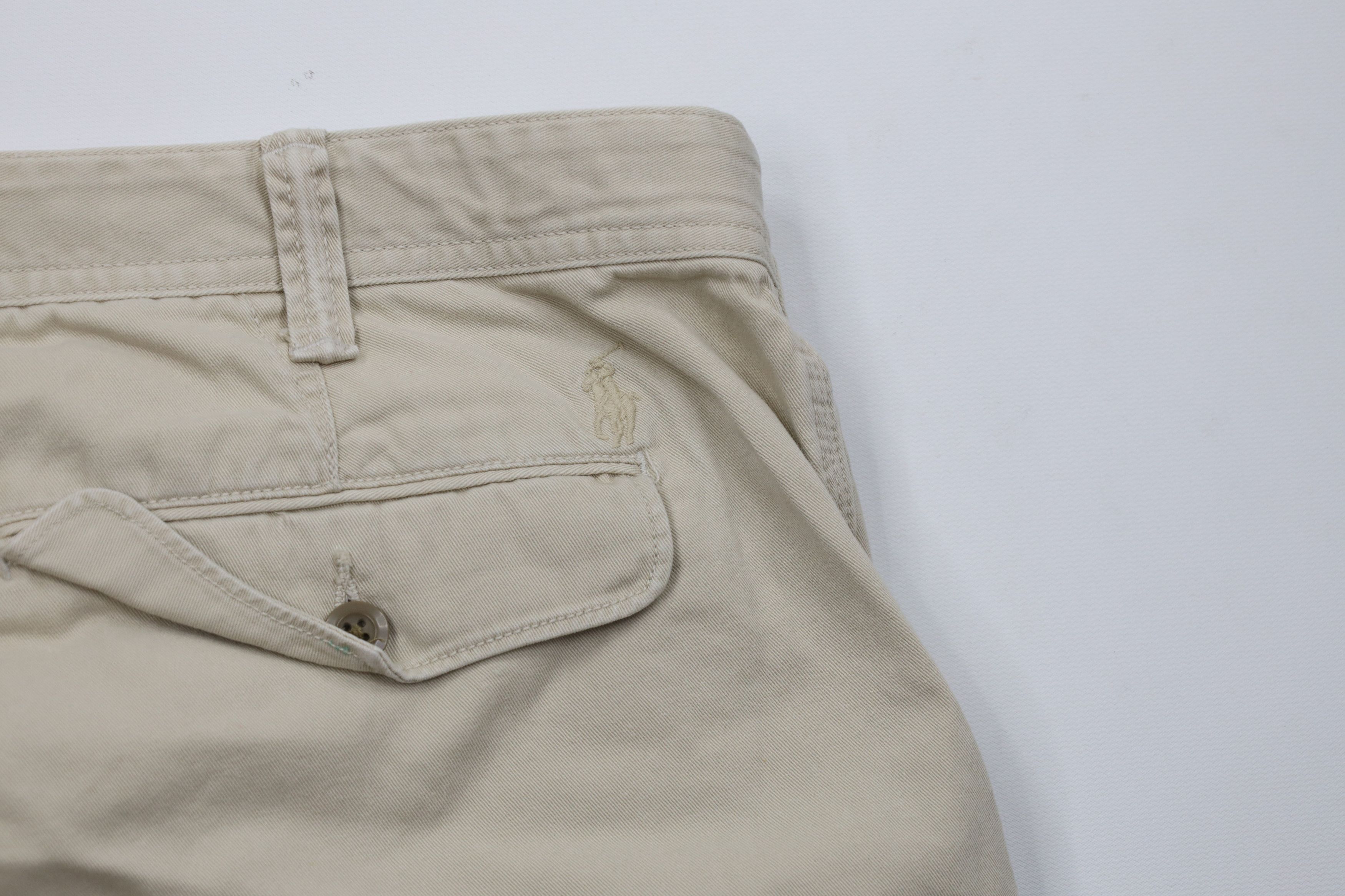 Ralph Lauren Vintage 90s Ralph Lauren Fit Heavyweight Shorts Beige Size US 38 / EU 54 - 10 Thumbnail