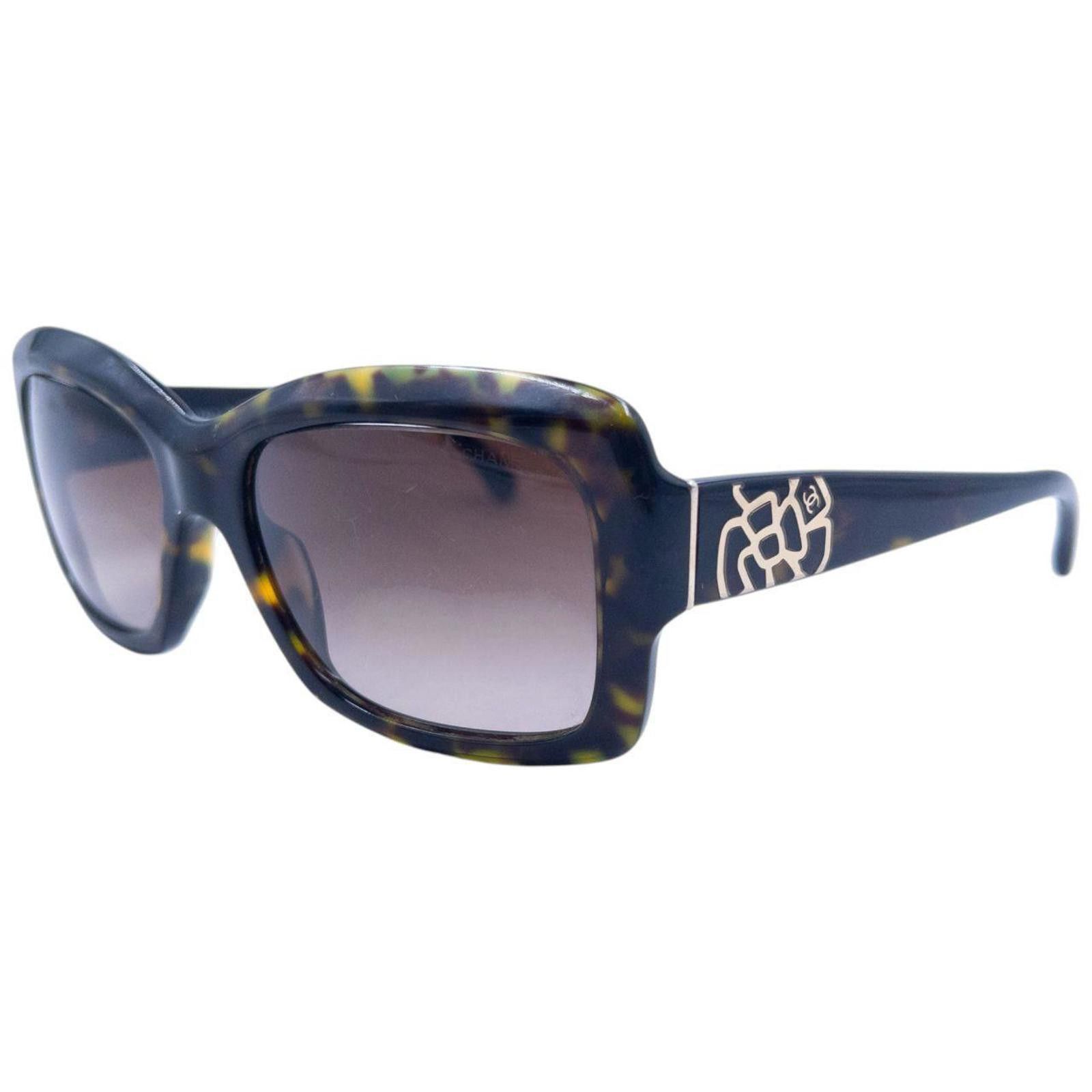 Chanel Vintage Chanel Tortoise Shell Sunglasses Size ONE SIZE - 1 Thumbnail