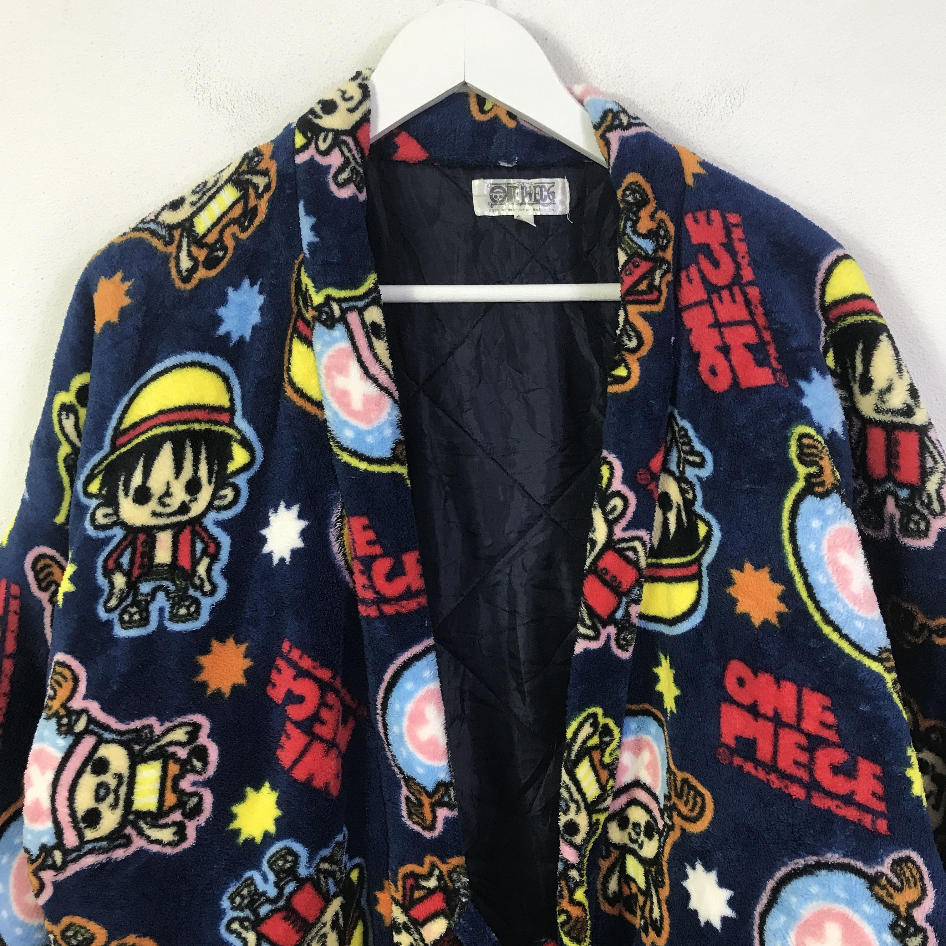 One Piece Vintage one piece Kimono Cartoon japan jacket K94B2 Size US L / EU 52-54 / 3 - 2 Thumbnail