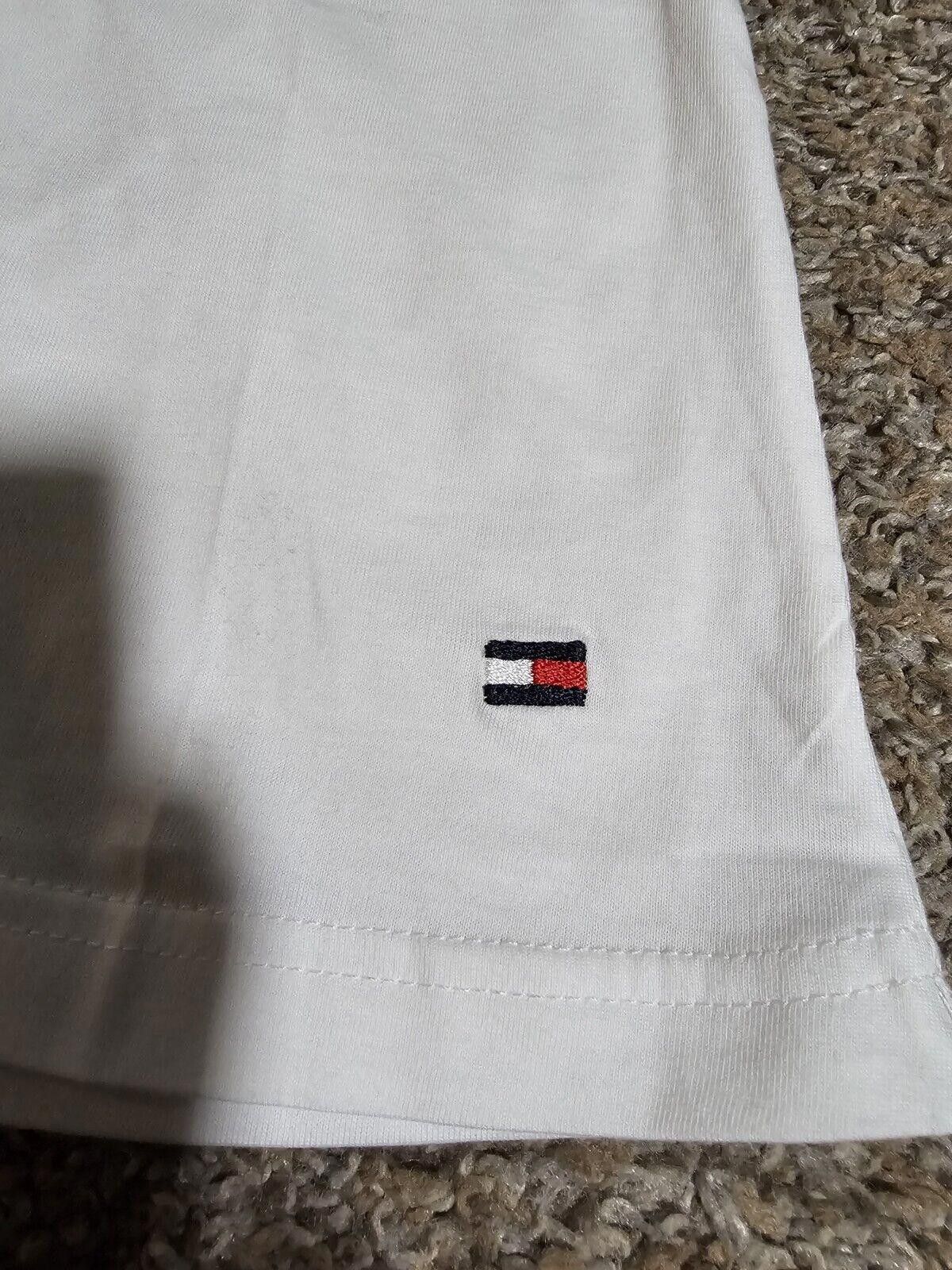 Tommy Hilfiger Tommy Hilfiger Shirt Mens XL White Logo Short Sleeve T Shirt Size US XL / EU 56 / 4 - 2 Thumbnail
