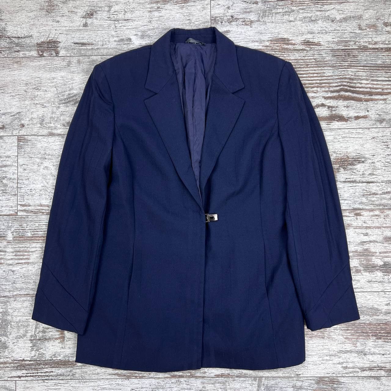 Versace Vintage Versace Navy Striped Skirt Suit Set Professional Size XL / US 12-14 / IT 48-50 - 13 Thumbnail