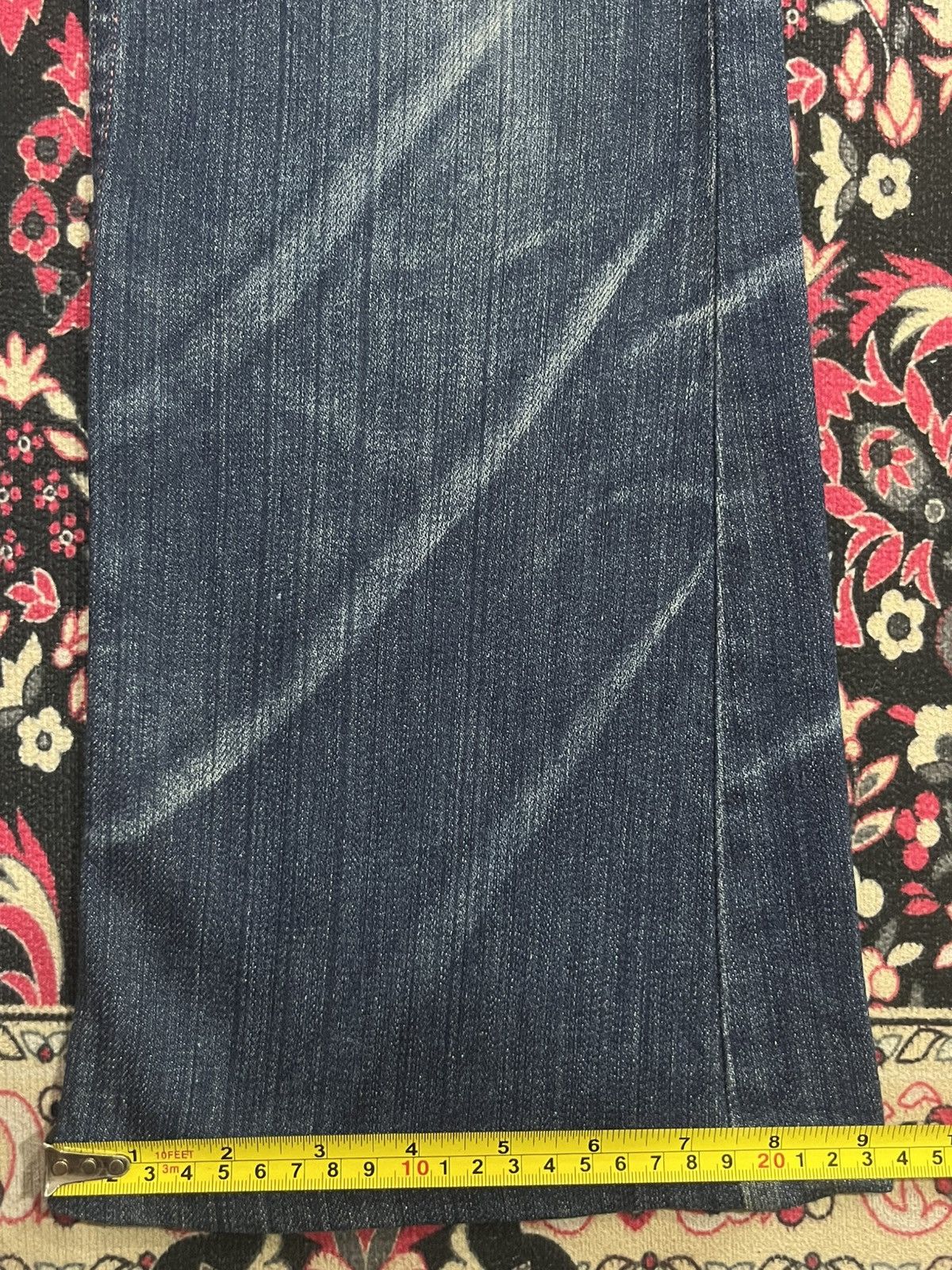 Japanese Brand ⚡️Flare⚡️Vintage Japanese Brand Anna Kerry Blue Faded Jeans Size 28" / US 6 / IT 42 - 16 Thumbnail