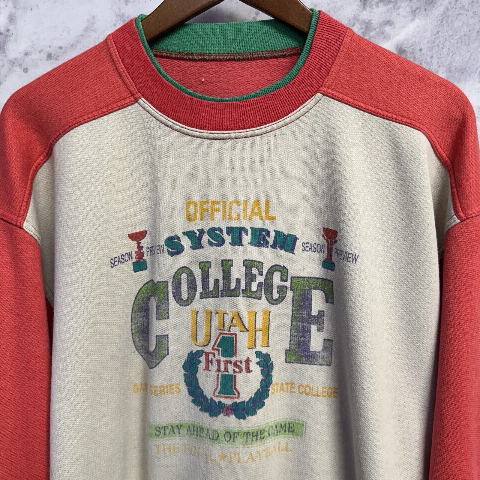 Vintage Vintage Utah College Sweatshirt Mens Large 90s Graphic Print Size US L / EU 52-54 / 3 - 3 Thumbnail
