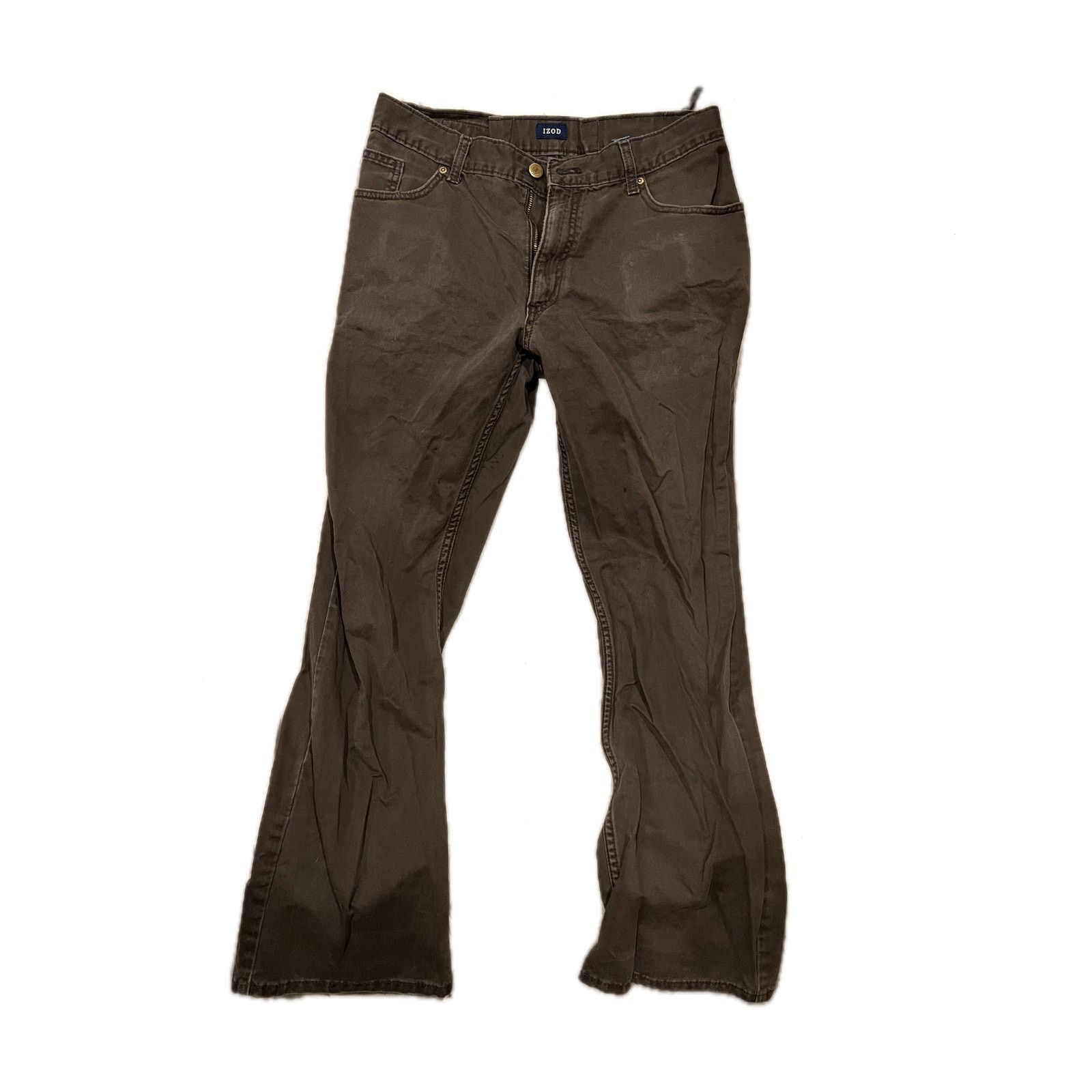 Izod Izod Brown Straight Leg Jeans Mens 33x30 Size US 33 - 1 Thumbnail