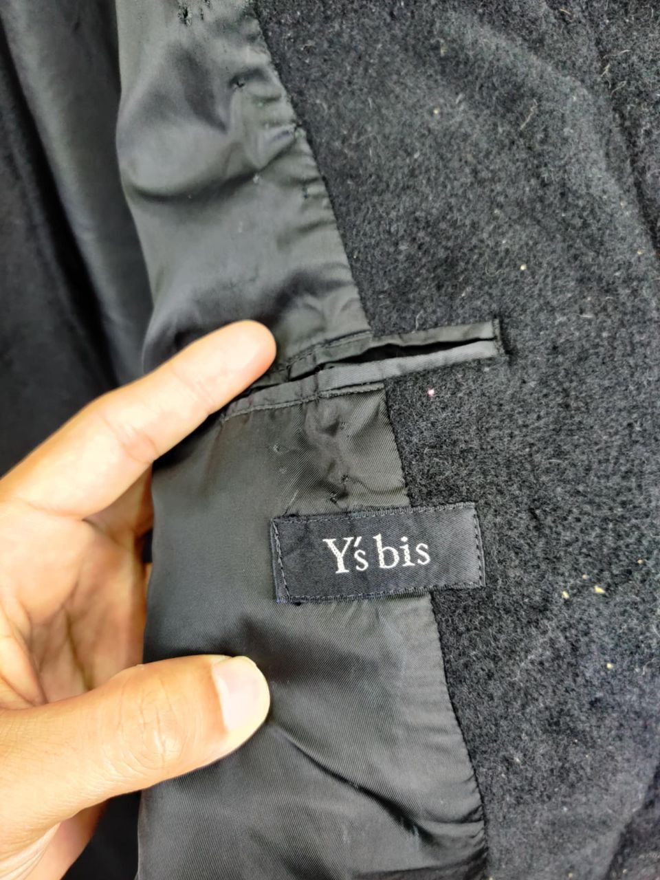 Yohji Yamamoto Vintage Y's Bis Yohji Yamamoto Soft Wool Long Coat Size US L / EU 52-54 / 3 - 9 Thumbnail