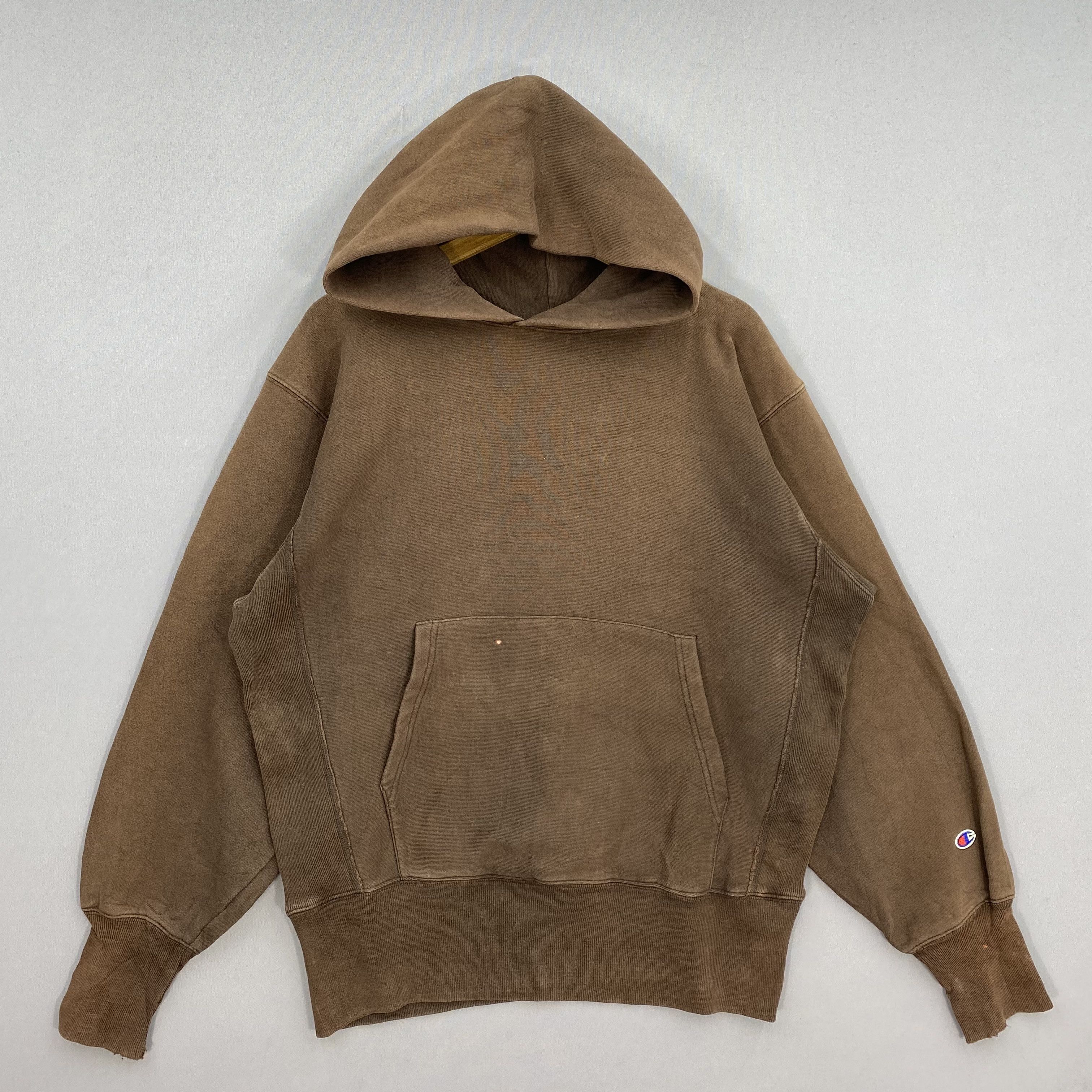 Champion Vintage 90s Champion Reverse Weave Sweatshirt Faded Hoodie Size US L / EU 52-54 / 3 - 3 Thumbnail