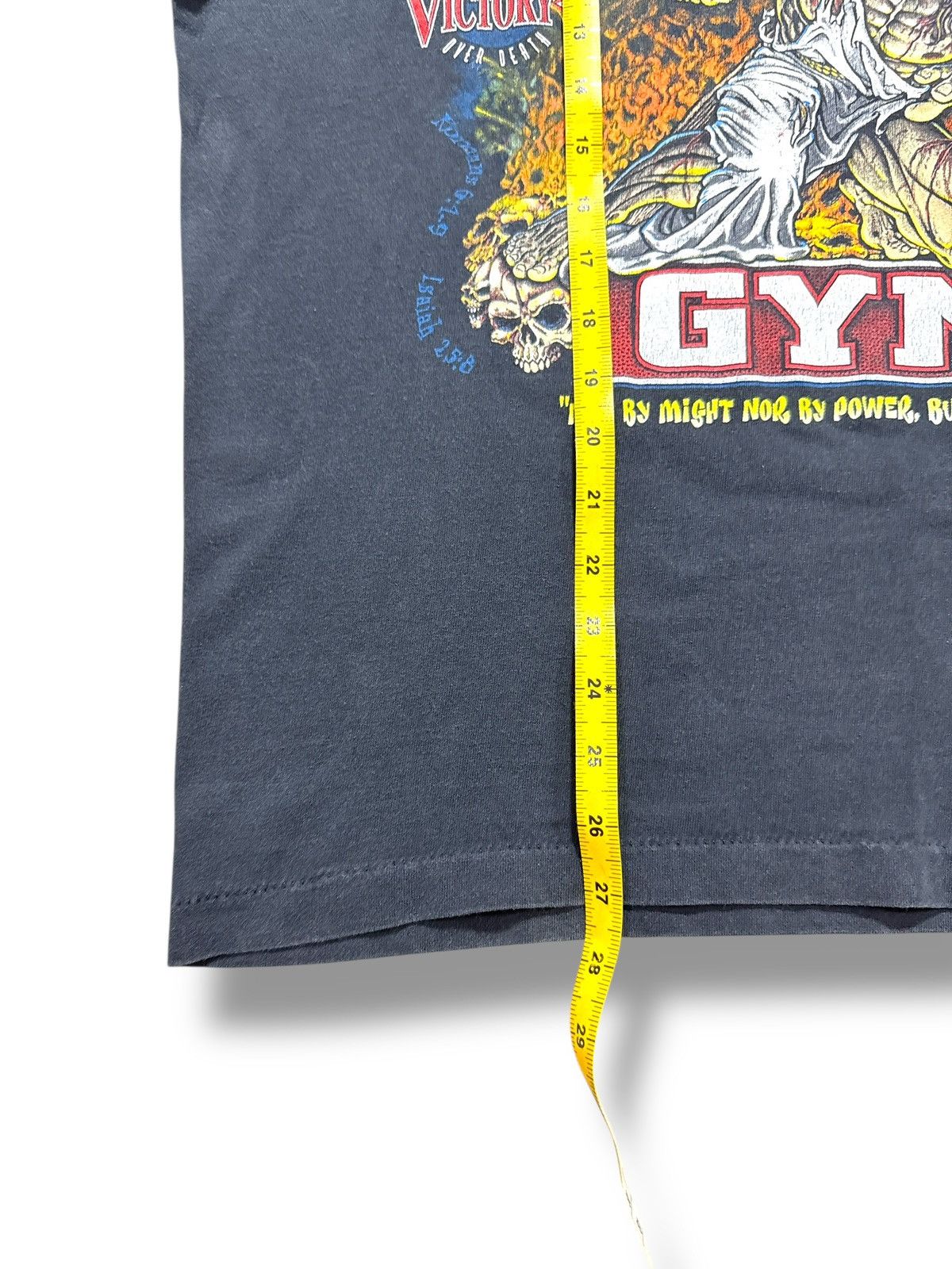 Vintage *RARE* VINTAGE 1995 90s LORD’S GYM GOD BODYBUILDING T-SHIRT Size US L / EU 52-54 / 3 - 5 Thumbnail
