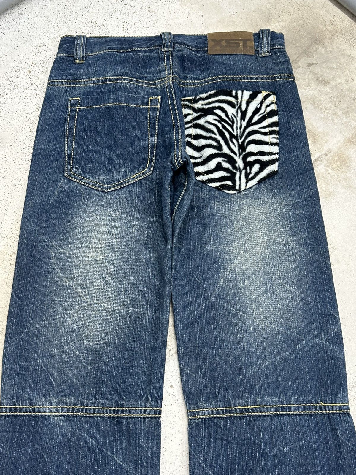 Japanese Brand Batsu Studio Japan Jean Art Poems Clawn Mark Straight Cut Size US 28 / EU 44 - 8 Thumbnail