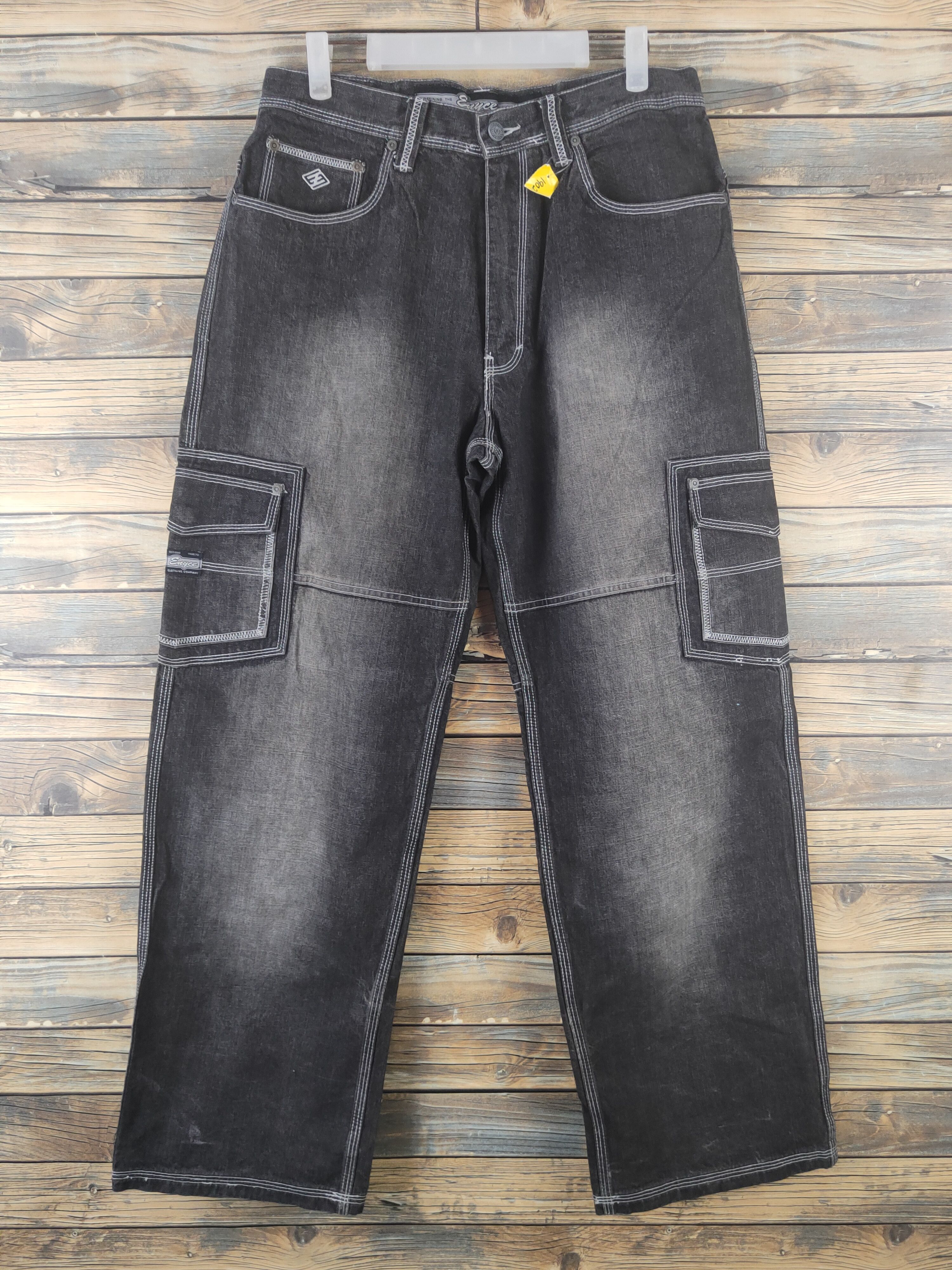 Enyce DL Enyce Black Distressed Ripped Jeans #1902 Size US 32 / EU 48 - 1 Thumbnail