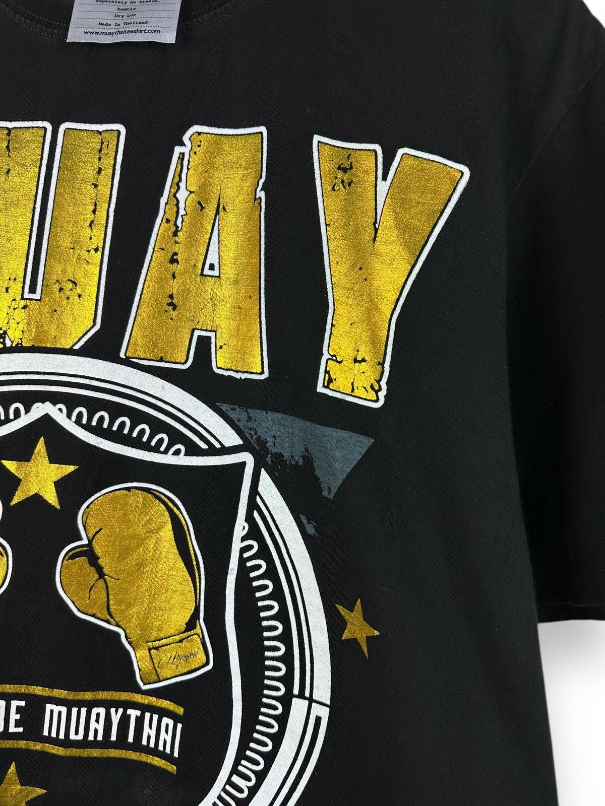 Japanese Brand × Vintage Muay Thai Boxing Printed T-Shirt Fight Thailand Box WWE WWF Size US L / EU 52-54 / 3 - 10 Thumbnail