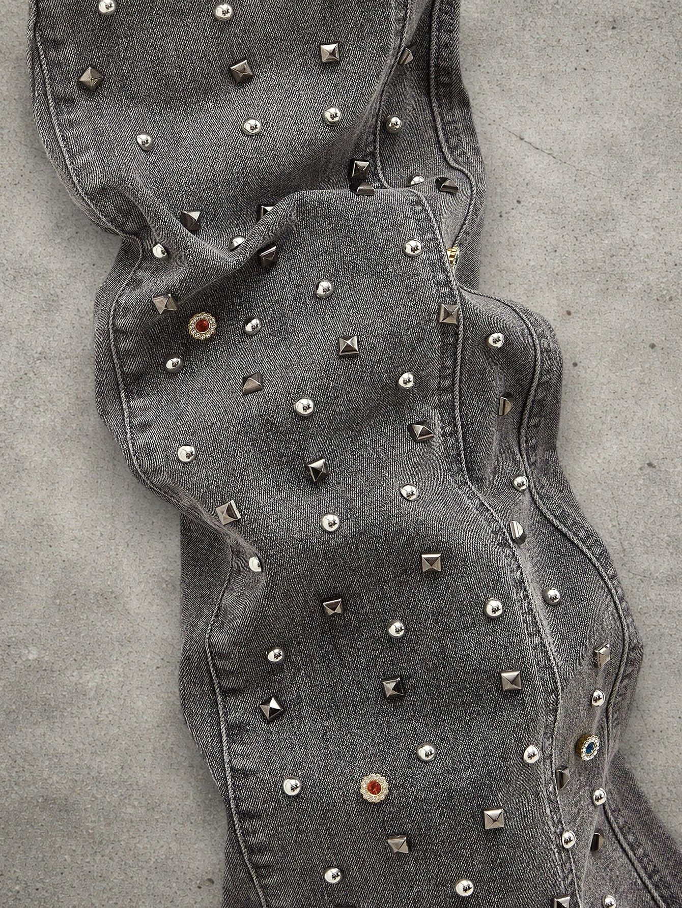 Japanese Brand Slim stacked washed jeans Size US 32 / EU 48 - 3 Thumbnail