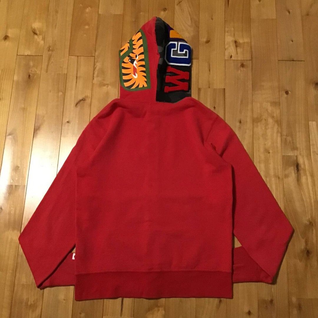 Bape BAPE Shark full zip hoodie black camo x red a bathing ape Size US M / EU 48-50 / 2 - 3 Thumbnail