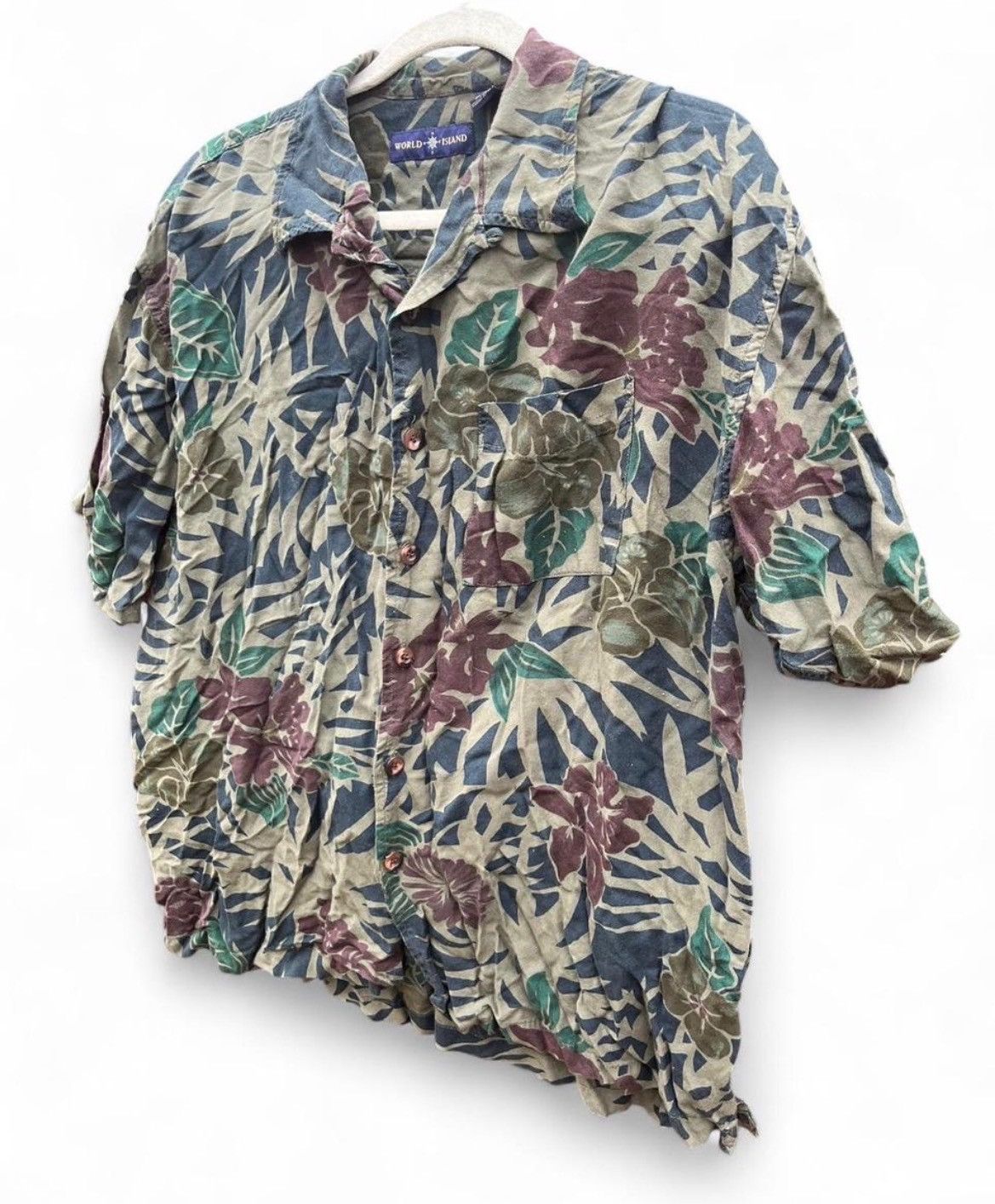 Other Vintage World Island Floral Hawaiian Shirt Tropical Print Size US L / EU 52-54 / 3 - 2 Thumbnail