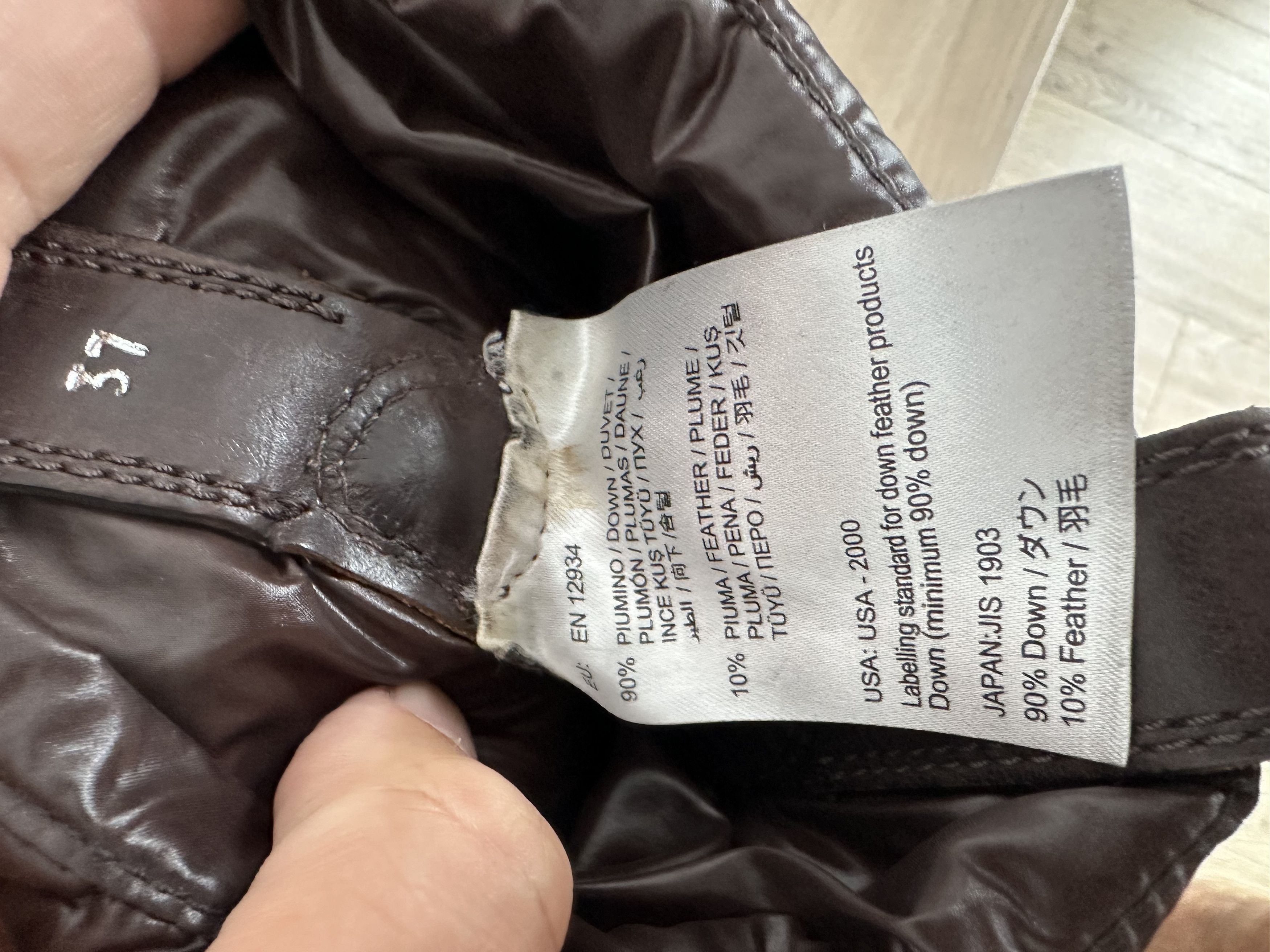 Moncler Moncler Padded Down Jacket leather winter Size US 7 / IT 37 - 11 Thumbnail