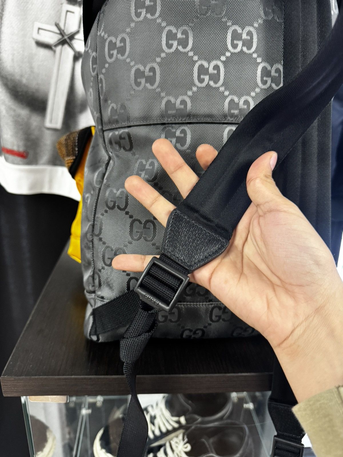 Gucci Gucci Off The Grid Plaid Nylon Rucksack Backpack Size ONE SIZE - 8 Thumbnail